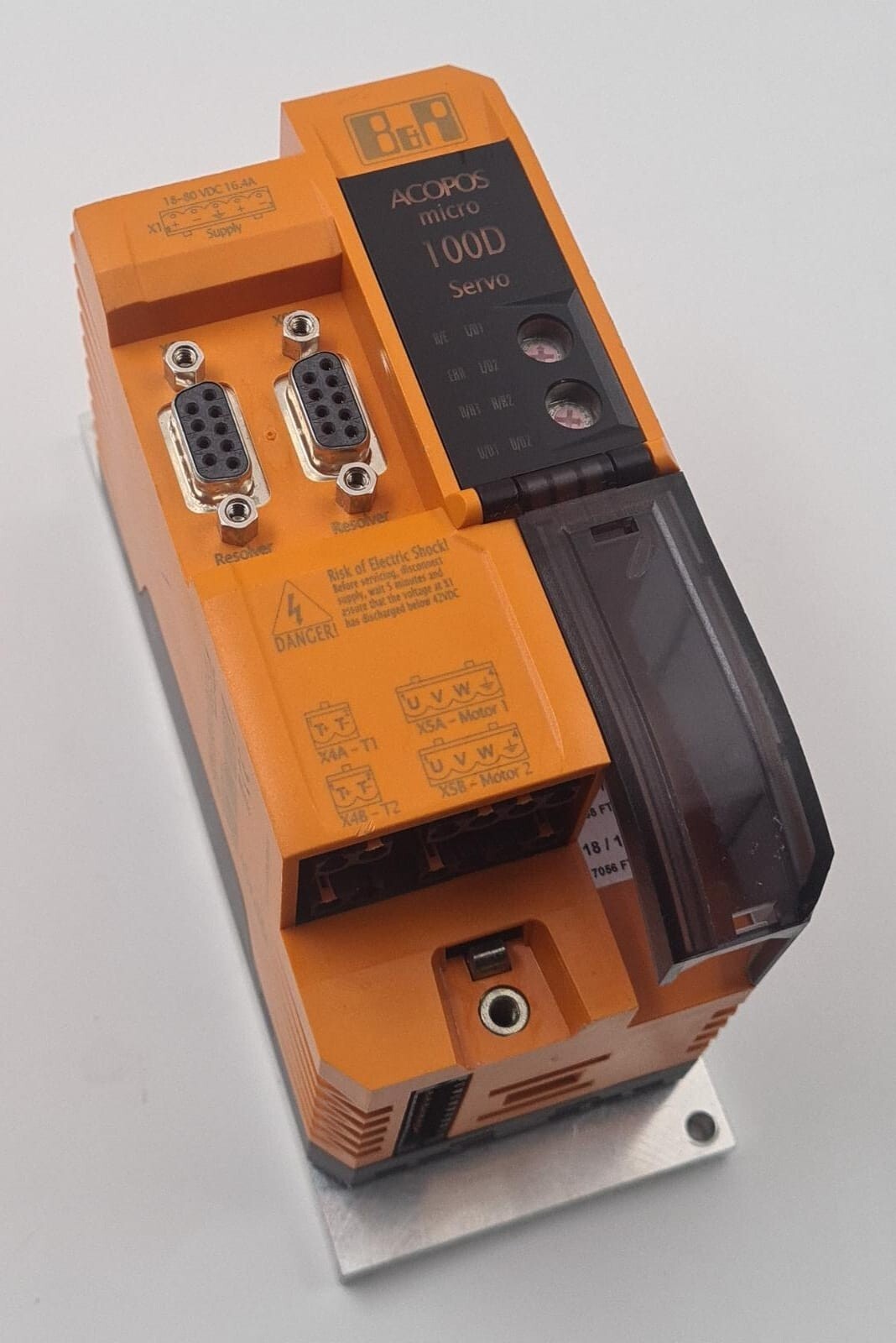 B&R Automation ACOPOS Micro 100D Servo Drive 80VD100PD.C022-01 Rev. F5 **AS-IS