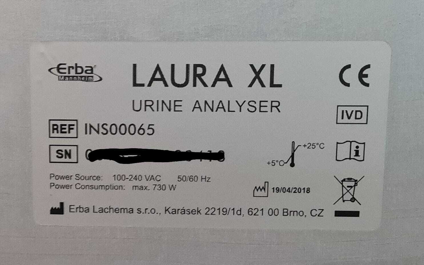 *NEW* ERBA Mannheim Laura XL Automatic Urine Sediment Analyzer W/ Touch Monitor