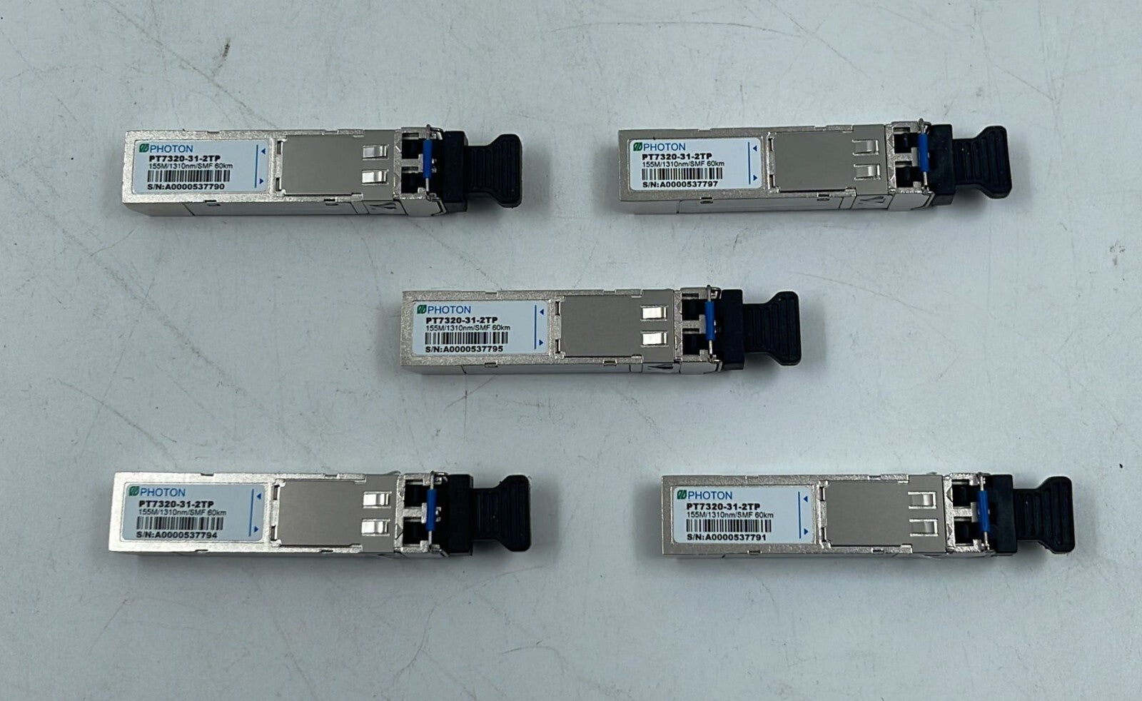 [LOT OF 5] NEOPHOTON PT7320-31-2TP 155M/1310nm/SMF 60km