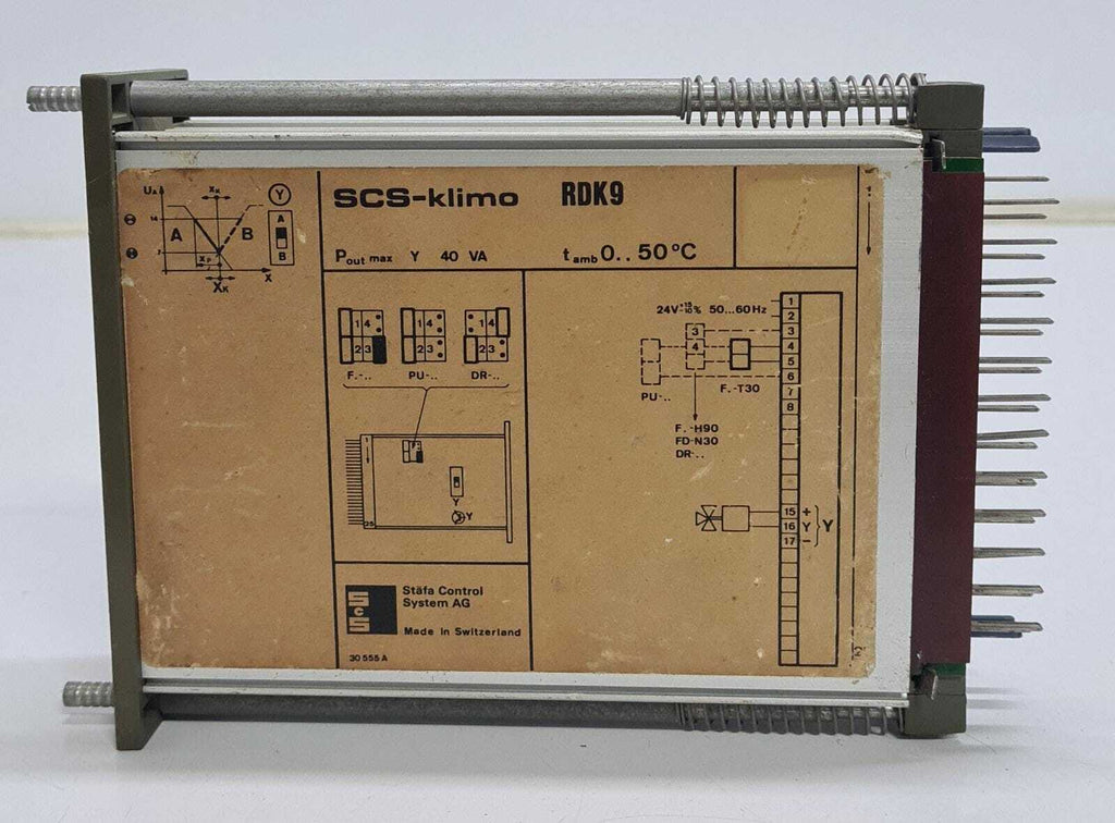SCS-klimo Staefa Control System AG Control Board RDK9 - FOR PARTS