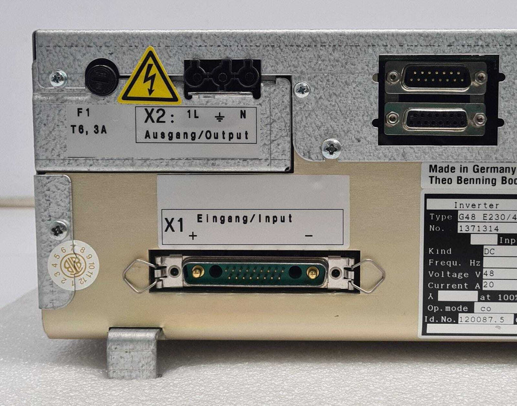 Benning TEBEVERT 1000VA Inverter 1KVA G48 E230/4,4/2rfg-PWE 120087.5