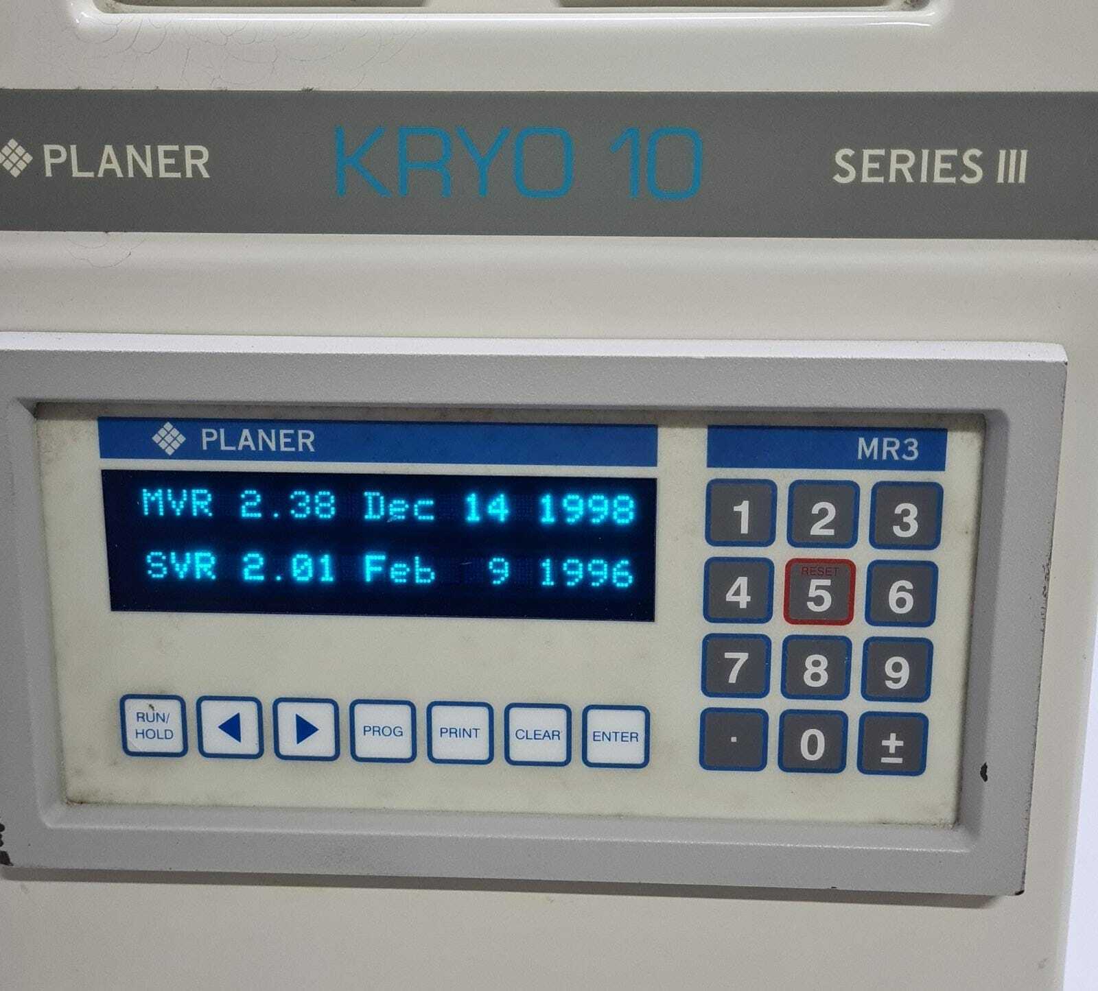 PLANER Biomed MR3 KRYO 10 Series 3 III Controlled Rate Freezer K10-22