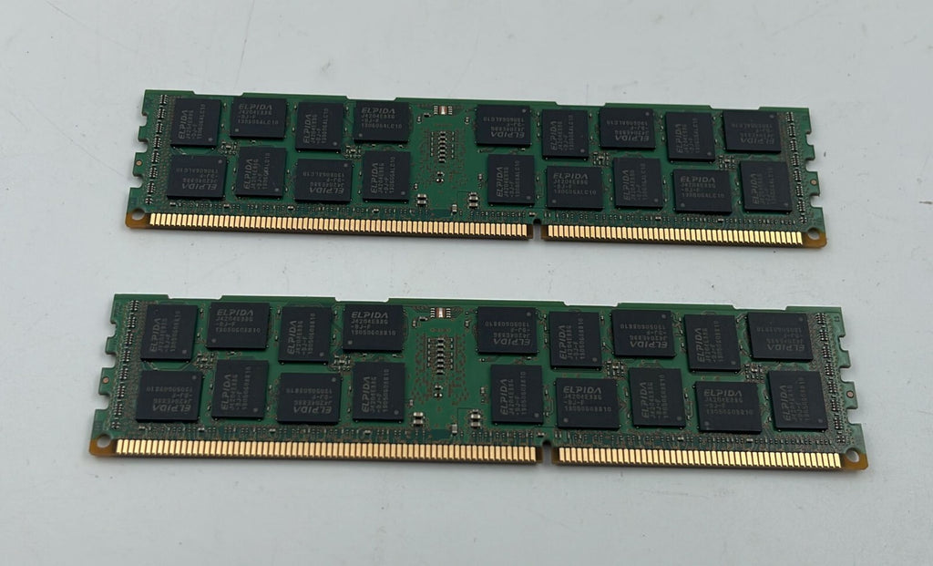 [LOT 2] ELPIDA EBJ17RG4EBWA-DJ-F 16GB 2Rx4 PC3L-10600R DDR3 Server Memory RAM