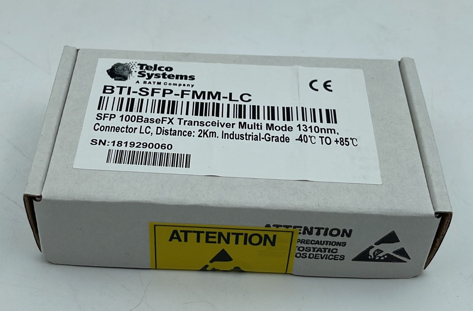BTI-SFP-FMM-LC 100M - SFP 100BaseLX Transceiver Multi Mode 1310nm
