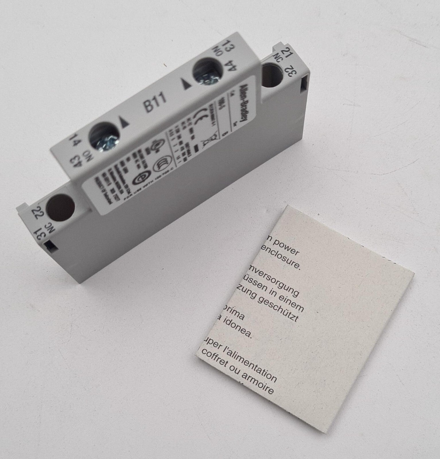 NEW - AB Allen-Bradley Bulletin 100 100-S B11 100-SB11 Auxiliary Contacts Block