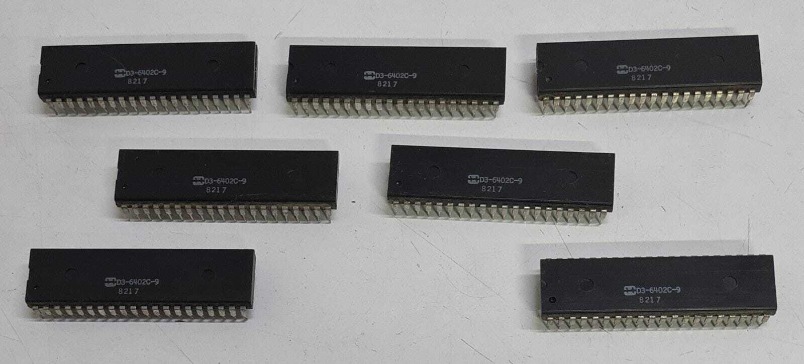 [LOT OF 7] Harris Integrated Circuit D3-6402C-9 8217