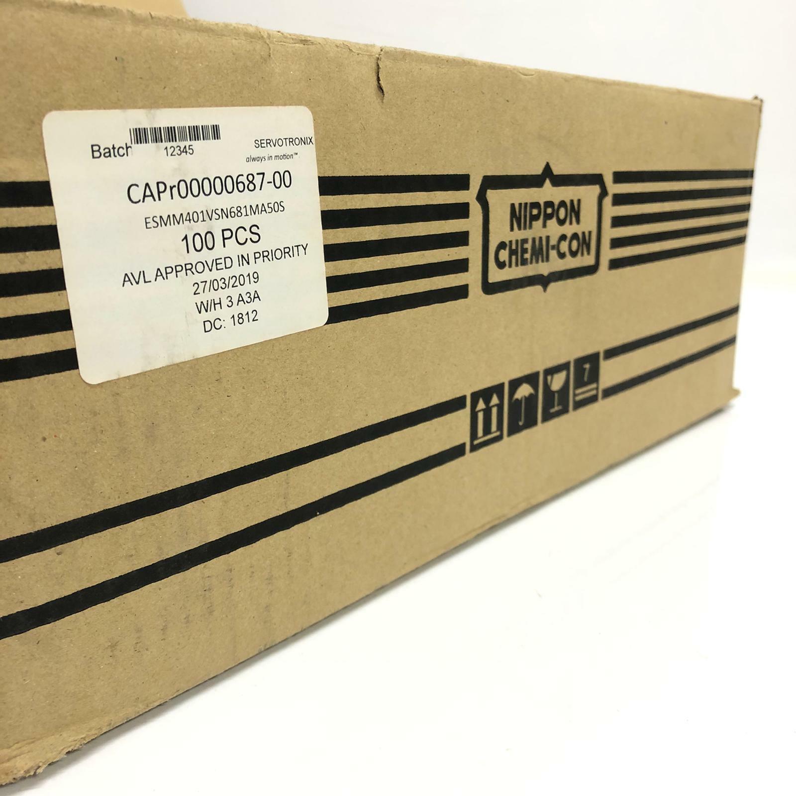 [Lot of 10] Nippon Chemi-Con SMM 7DaHKM Capacitor 400V 680UF  85°c