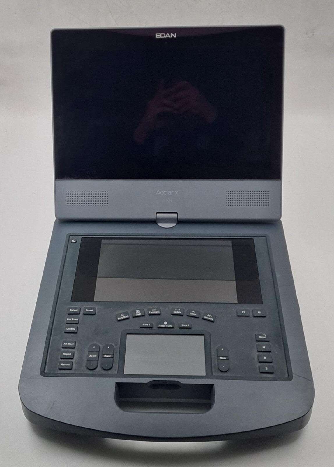 EDAN Acclarix AX8 Portable Diagnostic Ultrasound System Color Touch Screen AS-IS