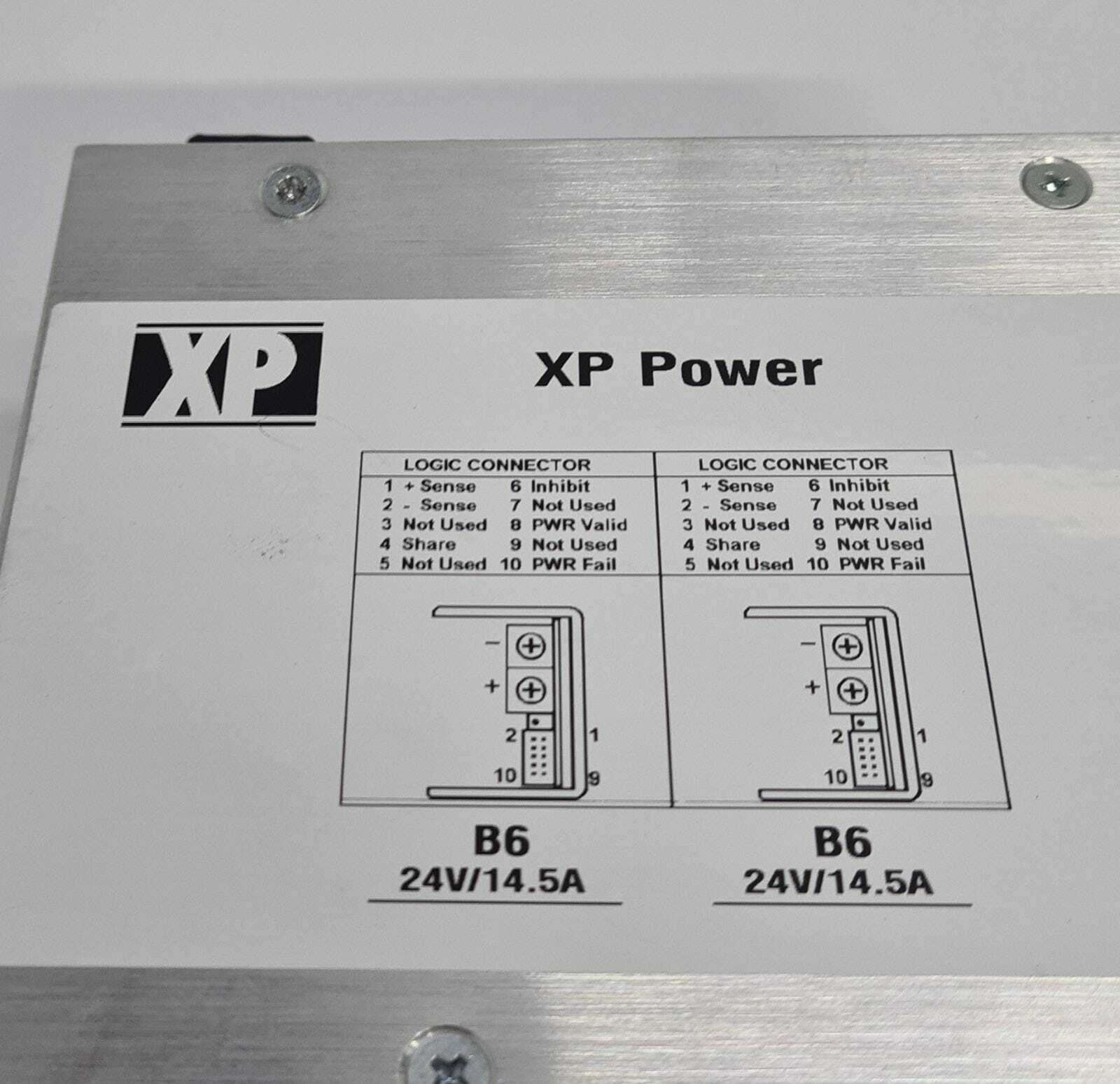 XP Power F7B6B6 01 Power Supply 4* B6 24V/14.5A P/N 10004554 & 10004582