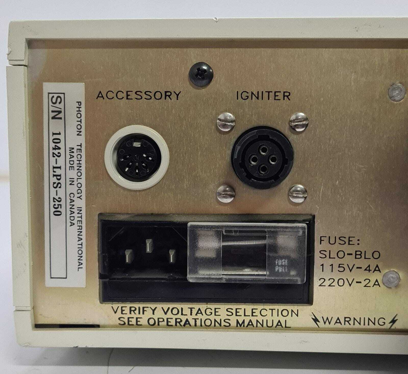 PTI PHOTON LPS-250 ARC LAMP POWER SUPPLY