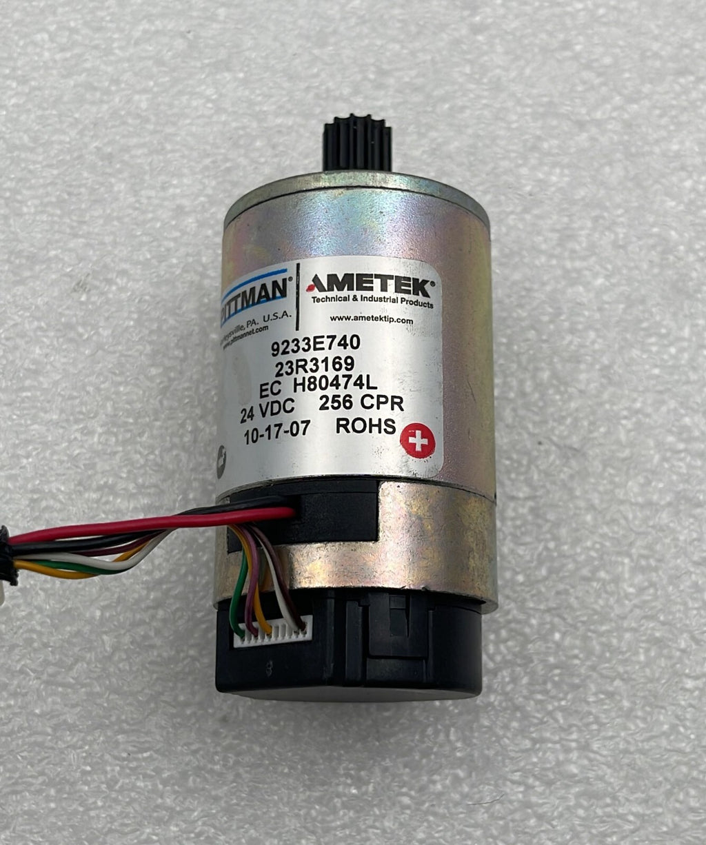 [LOT OF 2] Pittman Ametek 9233E740 Motor 23R3169 EC H80474L 24VDC 256 CPR