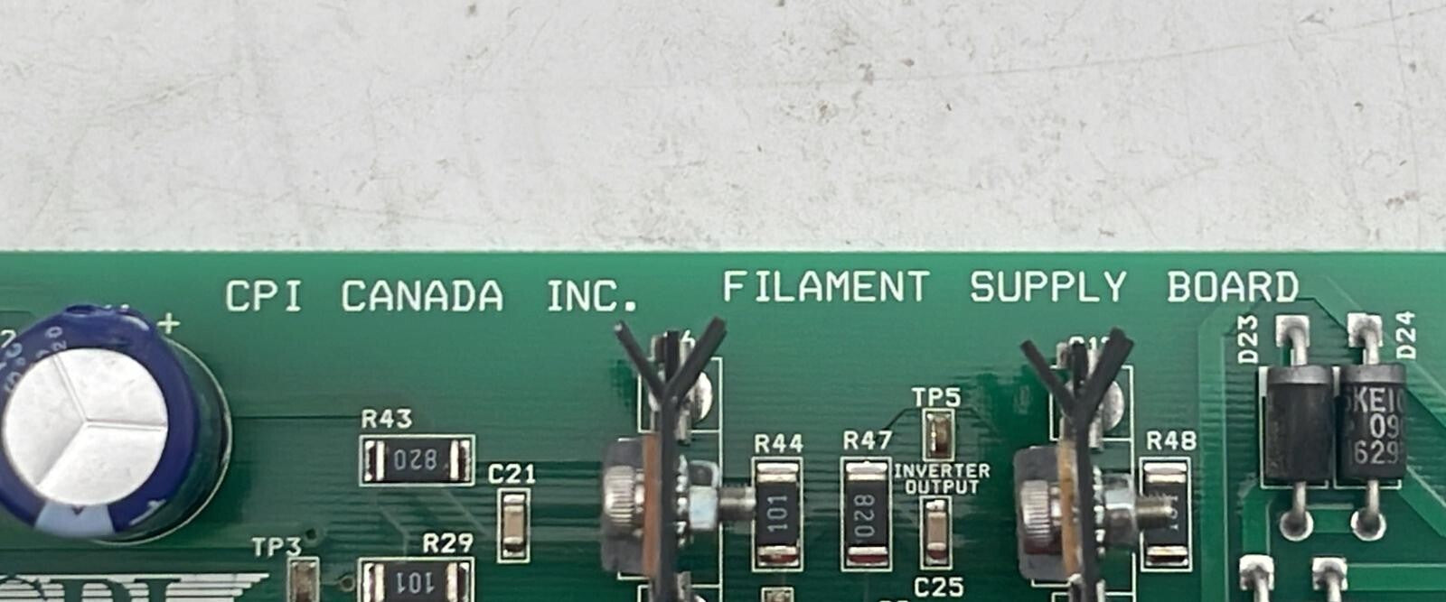 INDICO X-Ray CPI  Filament Supply Board PWB 731407 SCHEM 731405 PWB 731406