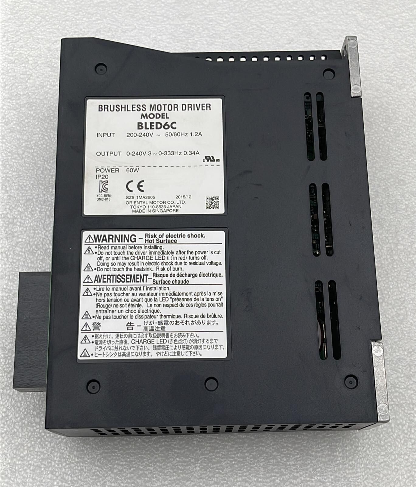Oriental Brushless Motor Driver BLED6C 60W