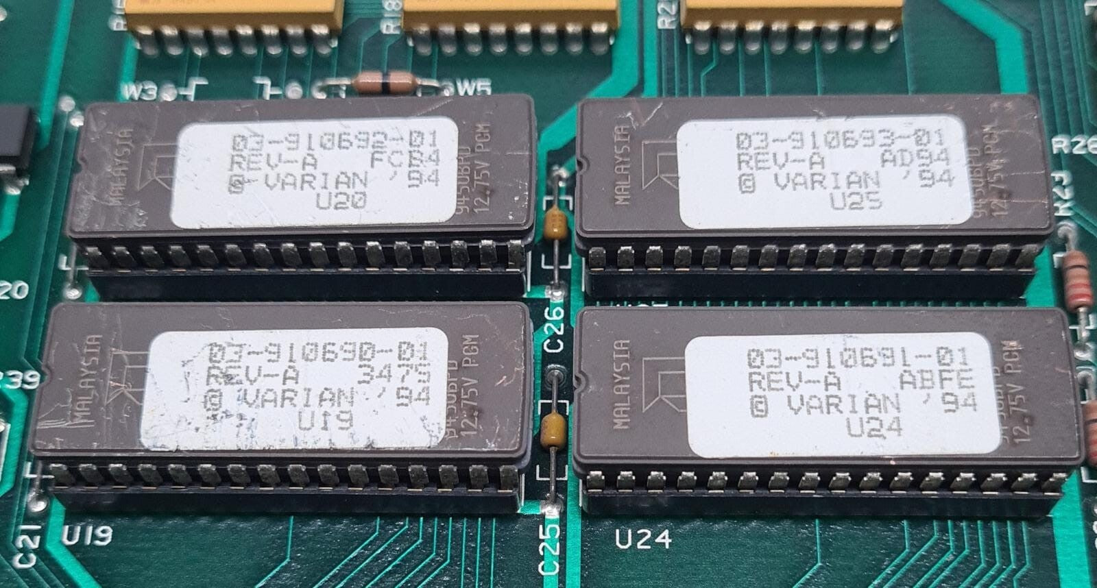 Varian CPU Main Board ASSY 03-917950 SCHEM 03-917953-00