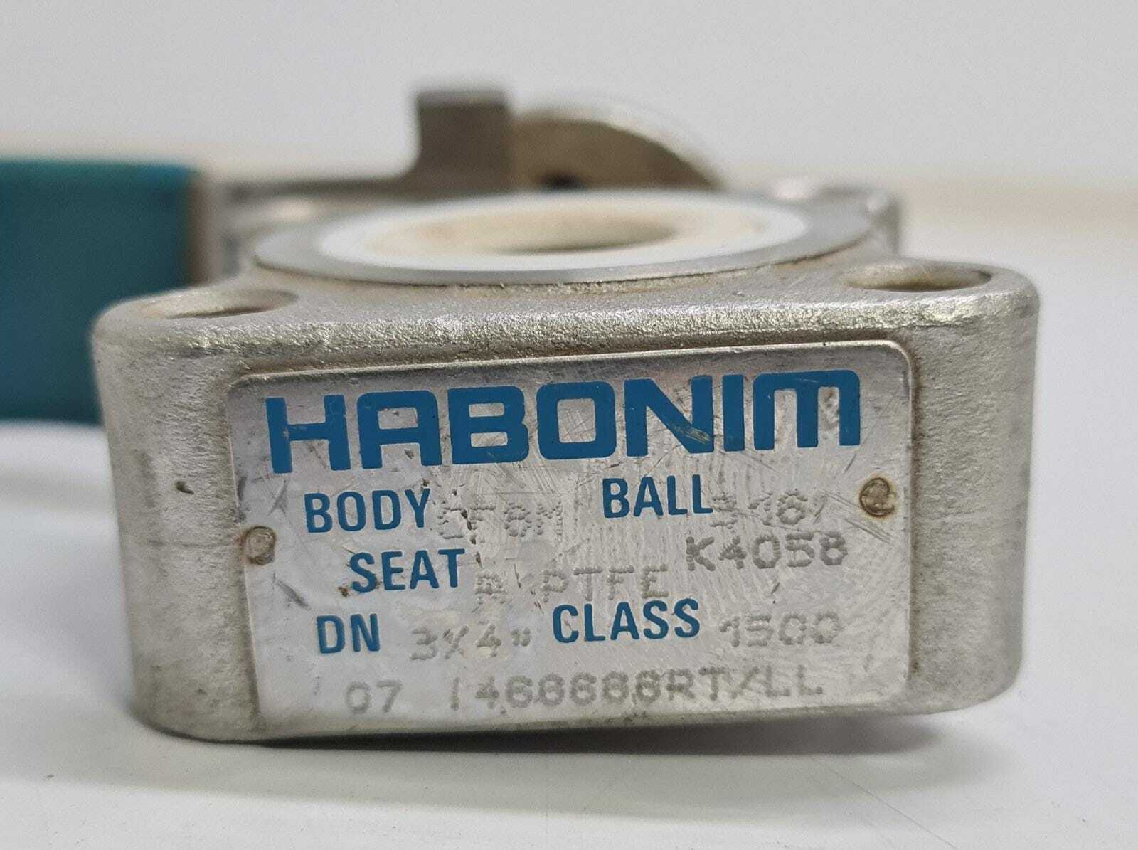 HABONIM Valve CF8M BALL 316 K4058 R PTFE 3/4"