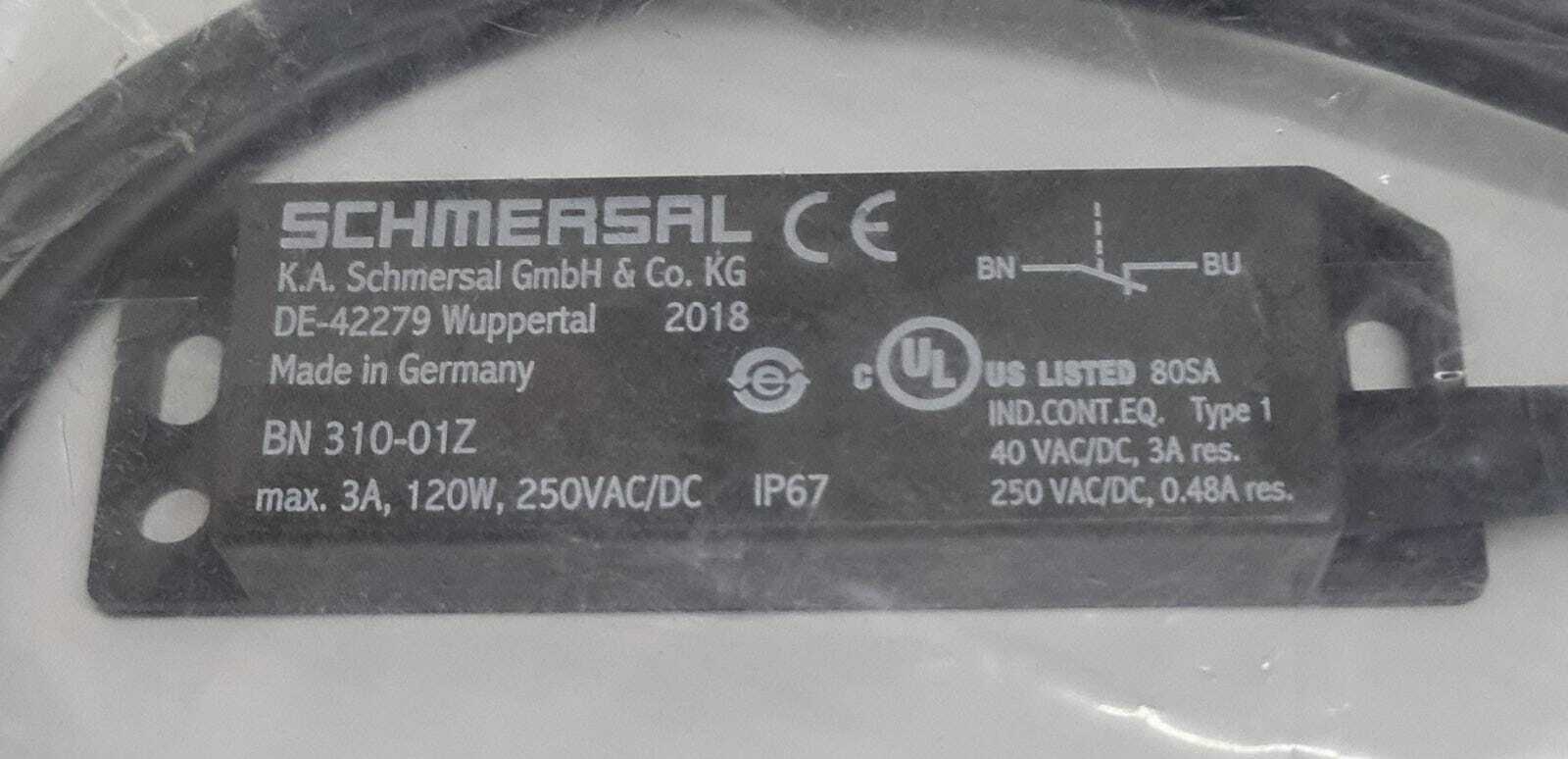 NEW SEALED - SCHMERSAL BN-310-01Z Magnetic Sensor 101133844
