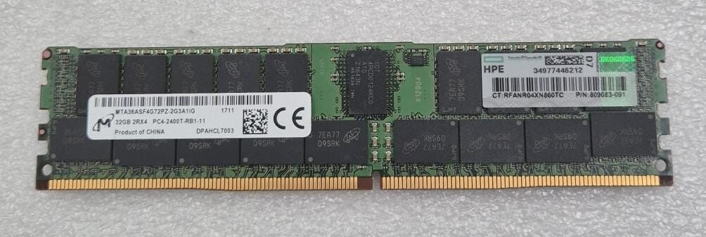 [LOT 8 PCS] MICRON 32GB 2RX4 PC4-2400T MTA36ASF4G72PZ-2G3A1IG Memory RAM