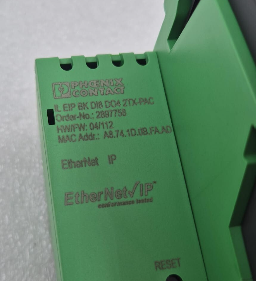 PHOENIX CONTACT IL EIP BK DI8 DO4 2TX-PAC 2897758 Ethernet IP Bus Coulper