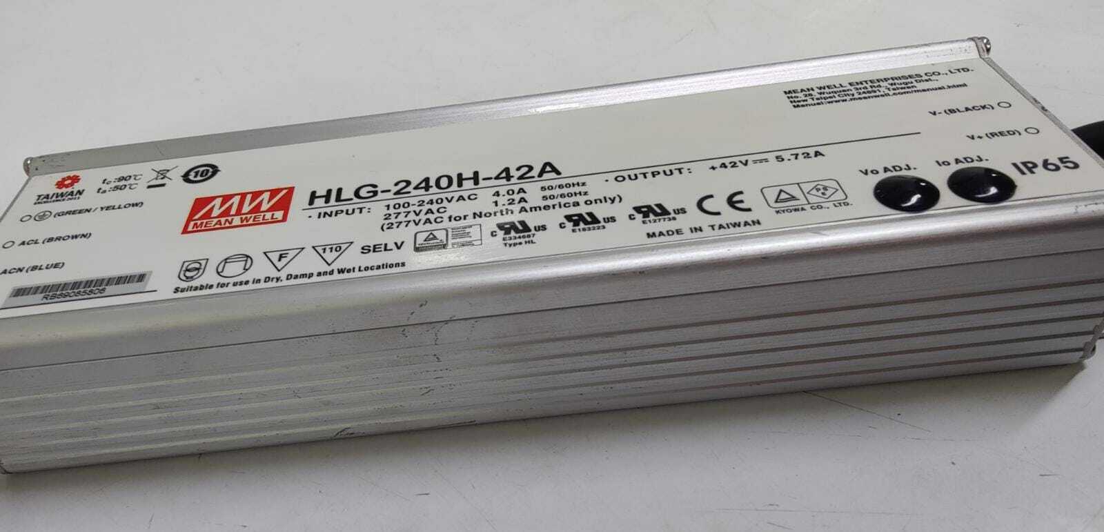 Mean Well HLG-240H-42A 240W 42V Single Output Power Supply Driver