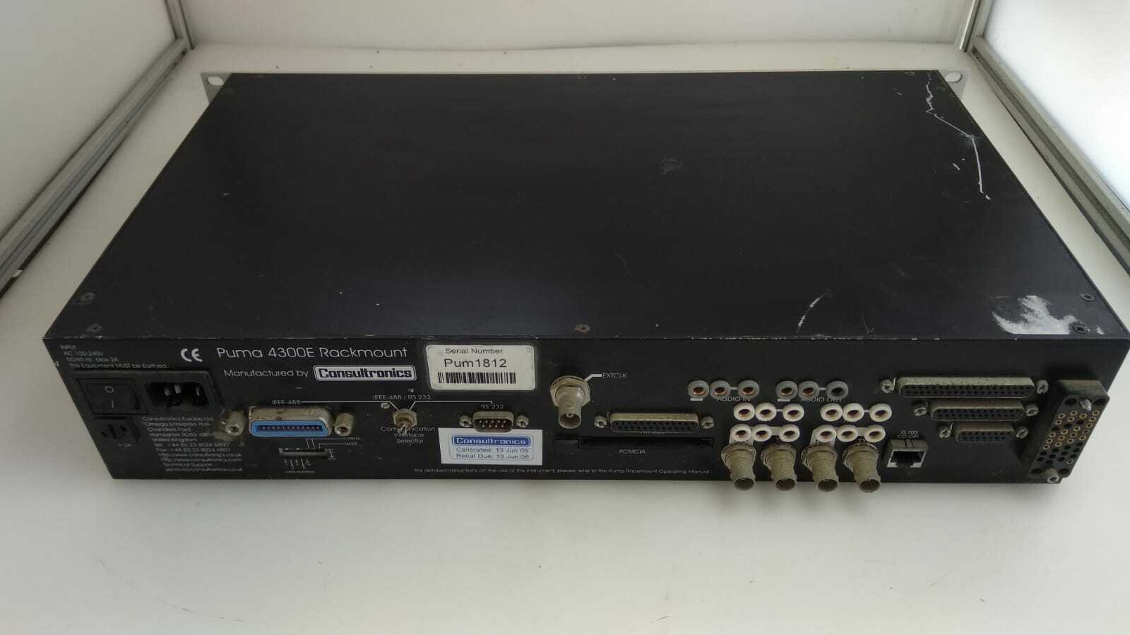 Consultronics Puma 4300E-R Rackmount Telecom Datacom Analyser