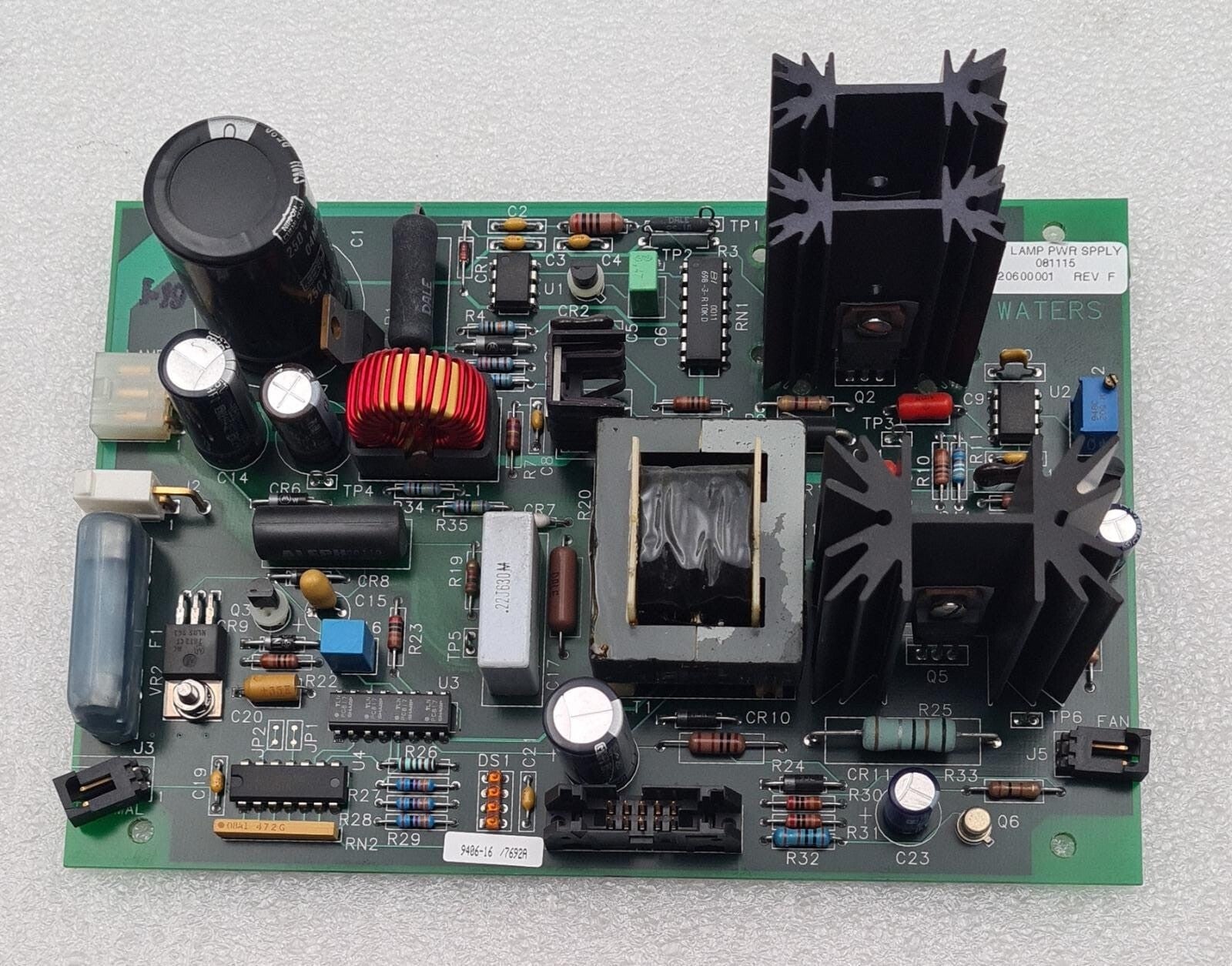 Waters Alliance 487 LAMP PWR SPPLY Power Supply 081115 REV F For WAT081110 2487