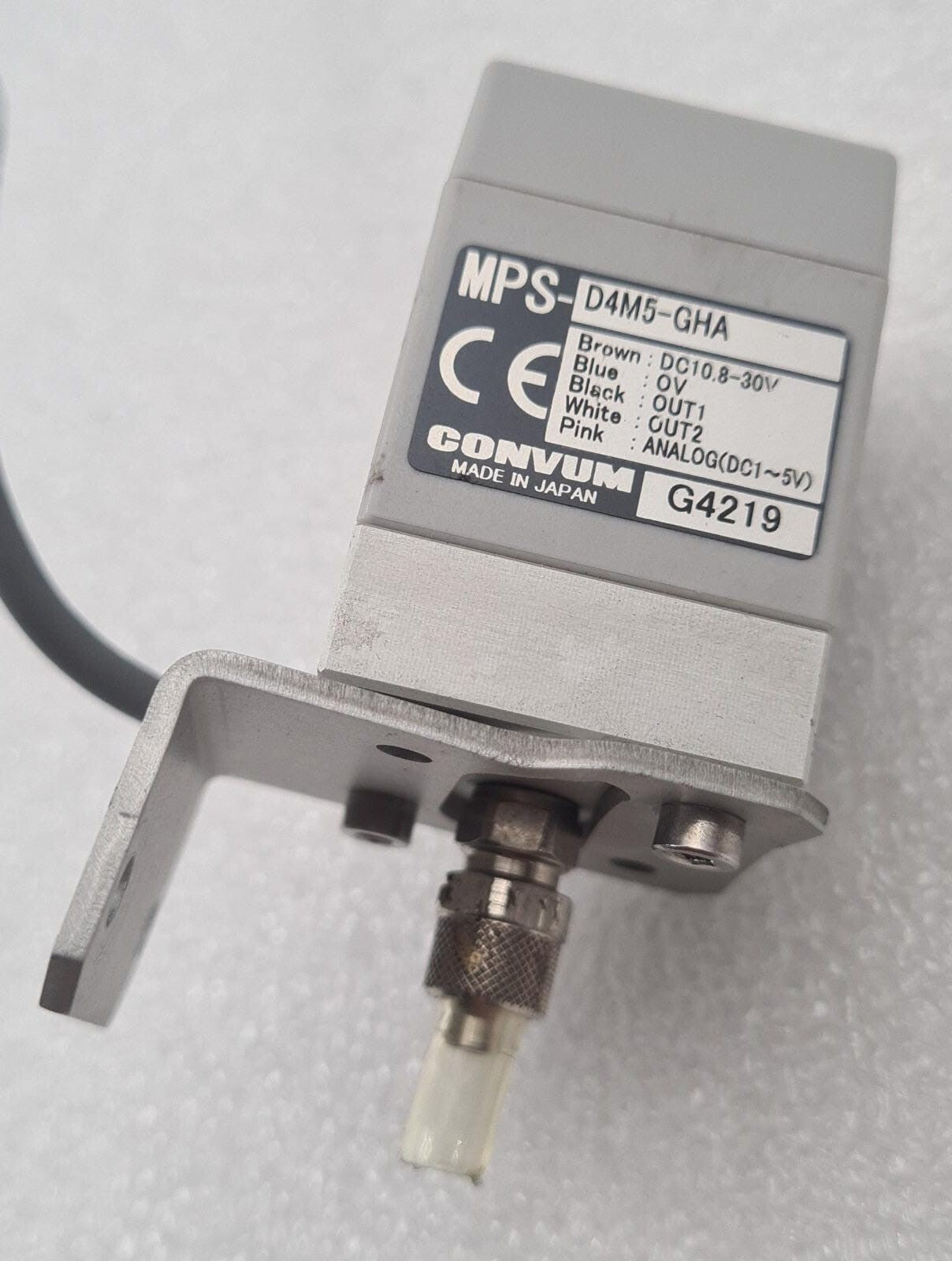 CONVUM MPS D4M5-GHA Vacuum Pressure Flow Sensor DC10.8-30V