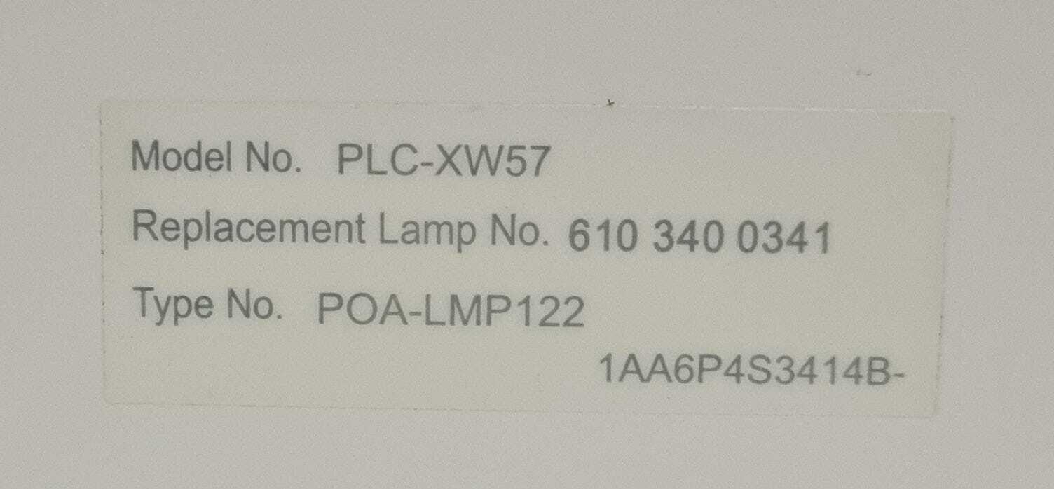 SANYO PLC-XW57 PRO xtraX Multiverse Projector POA-LMP122