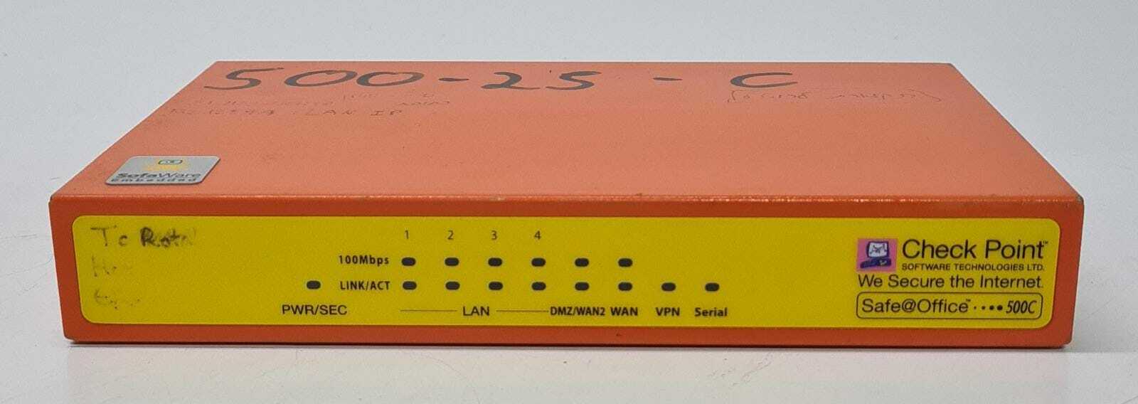 Check Point Safe@Office 500C Series Firewall Router Security SBXW-166LHGE-4 VPN