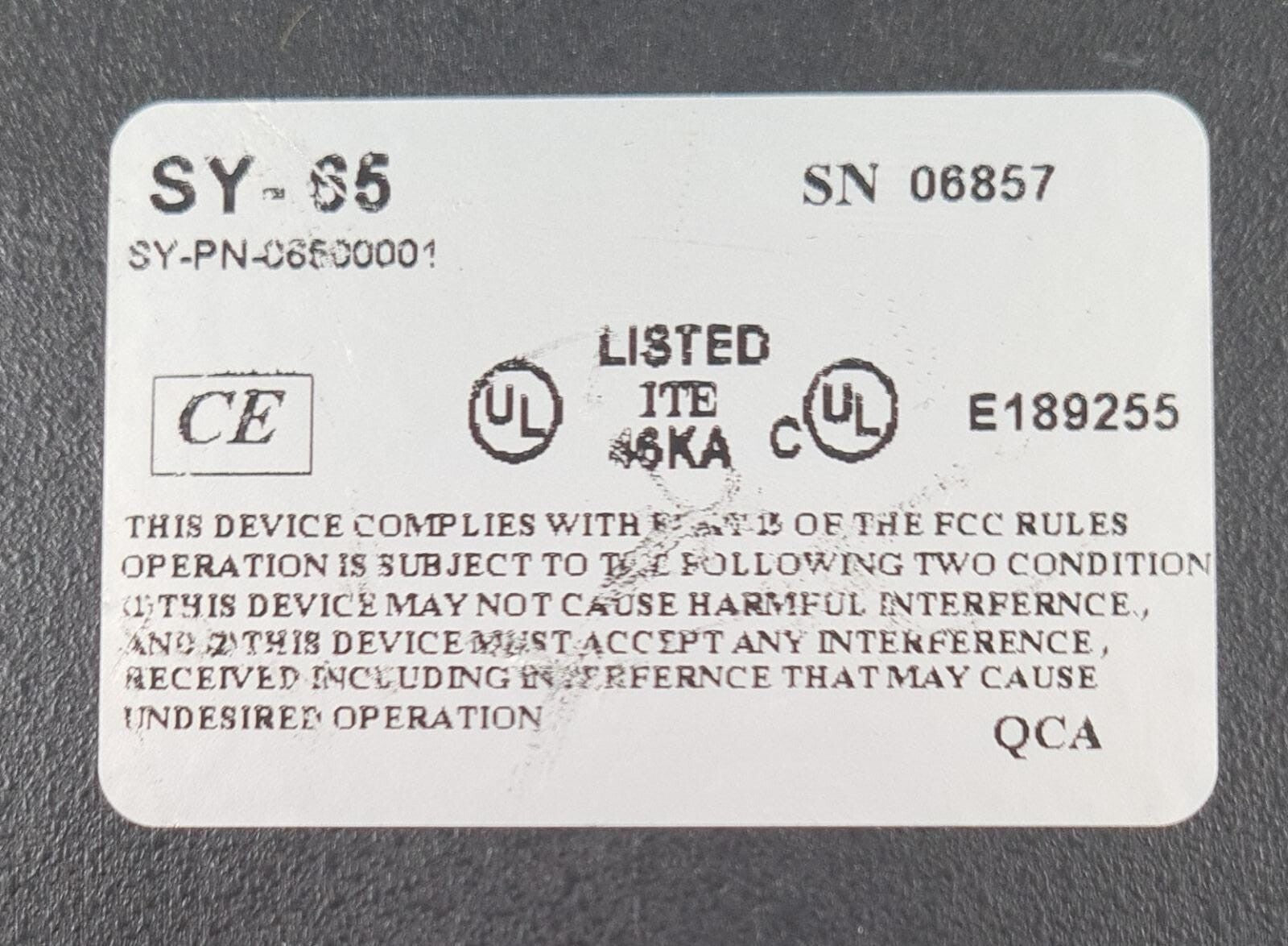 SYNEL SY-65 Access Communication Control RS- 232 to RS-422 485