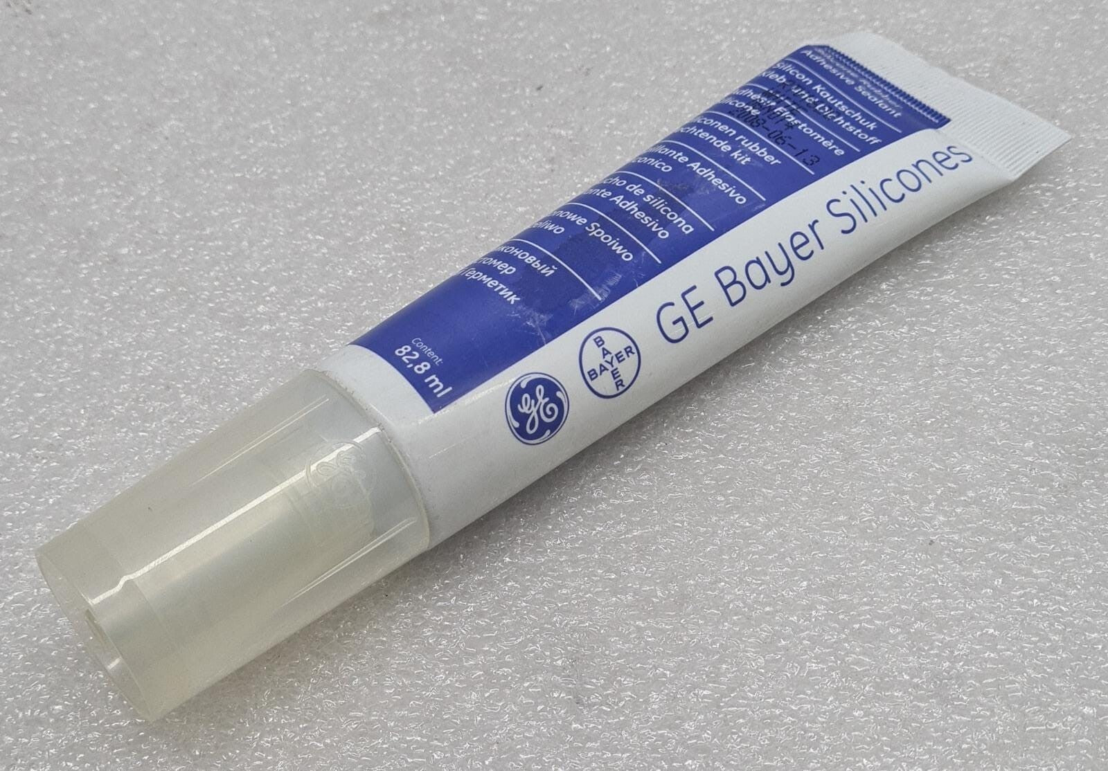 GE Bayer Silicones RTV162Q 06N014 WHITE Silicone Rubber Adhesive Sealant 82.2 ml