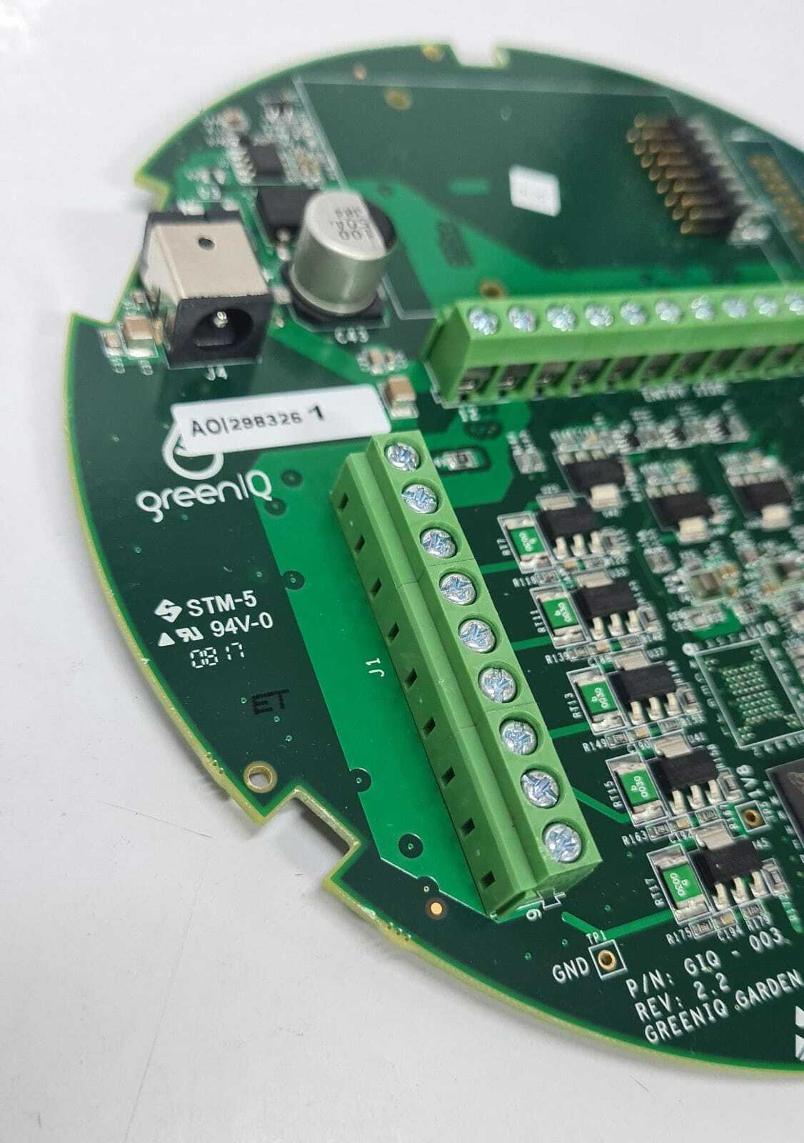 GreenIQ Garden Computer Board GIQ- 003 Rev. 2.2 WiFi Irrigation Controller