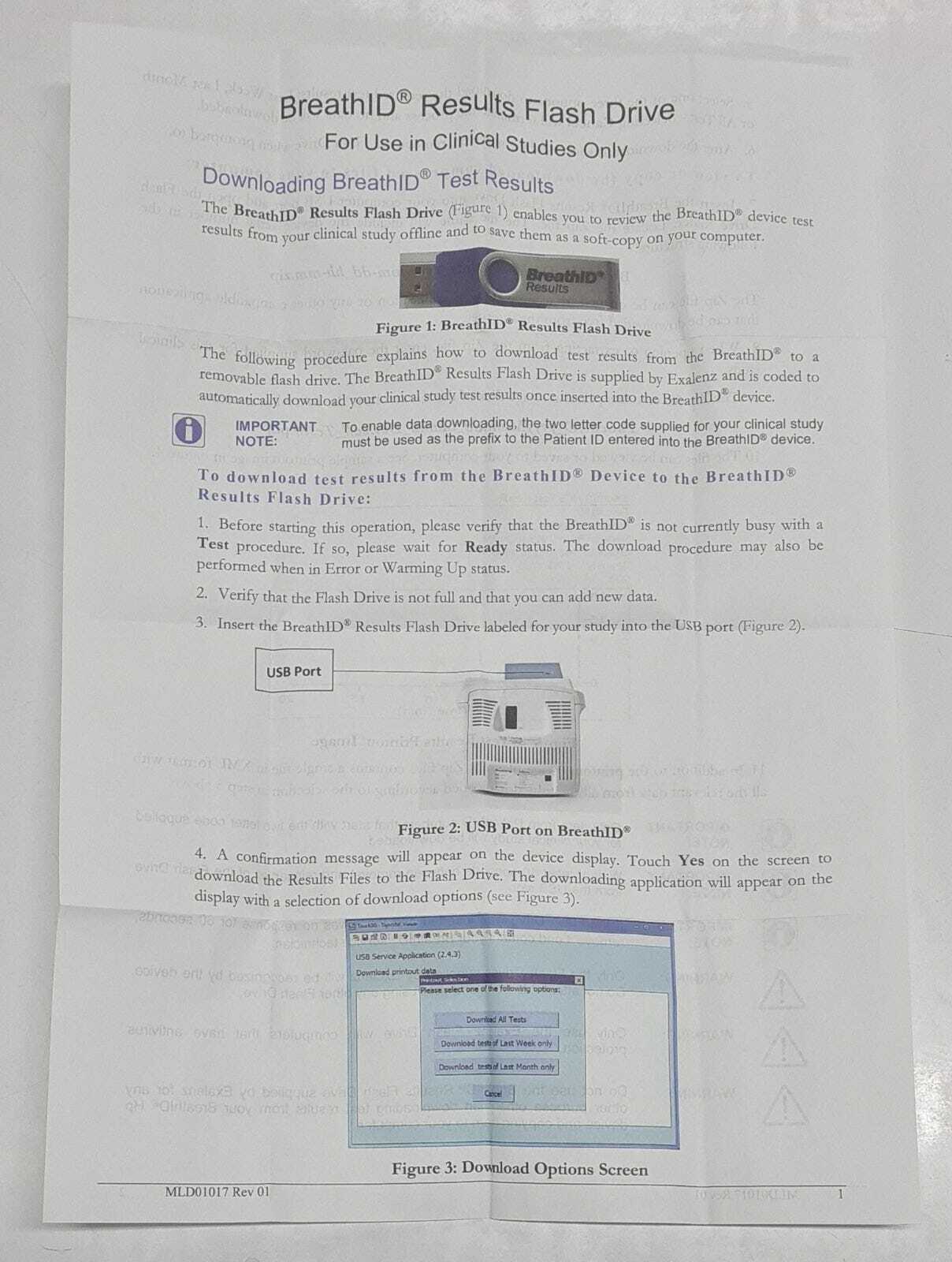 [LOT OF 2] BreathID Results Exalenz Flash Drive VS01072- XN V 3.1.2 NASH-EX-1114