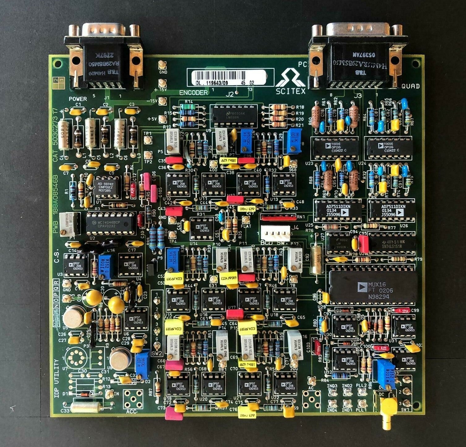 Scitex Encoder Board IDP Utility 188A08546B CAT 503C273 17 PrePress
