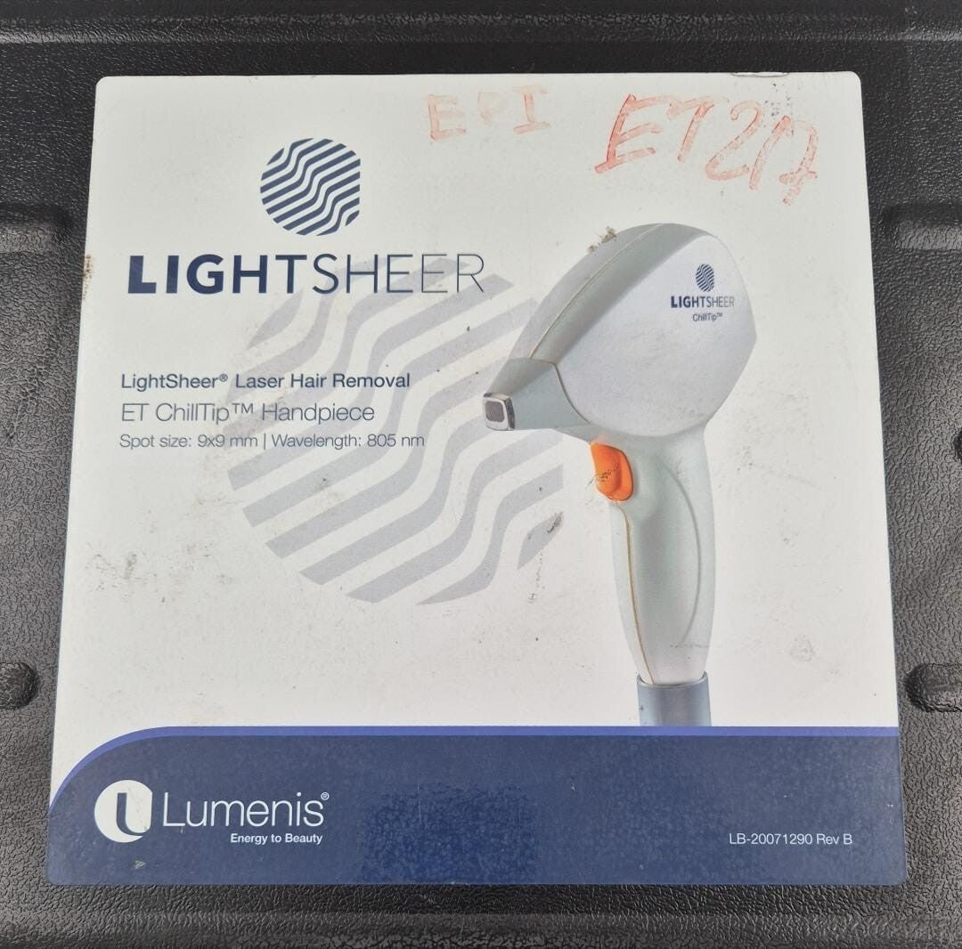 Lumenis LightSHEER Laser Hair Removal Handpiece ET ChillTip 805nm 9x9mm *AS-IS*