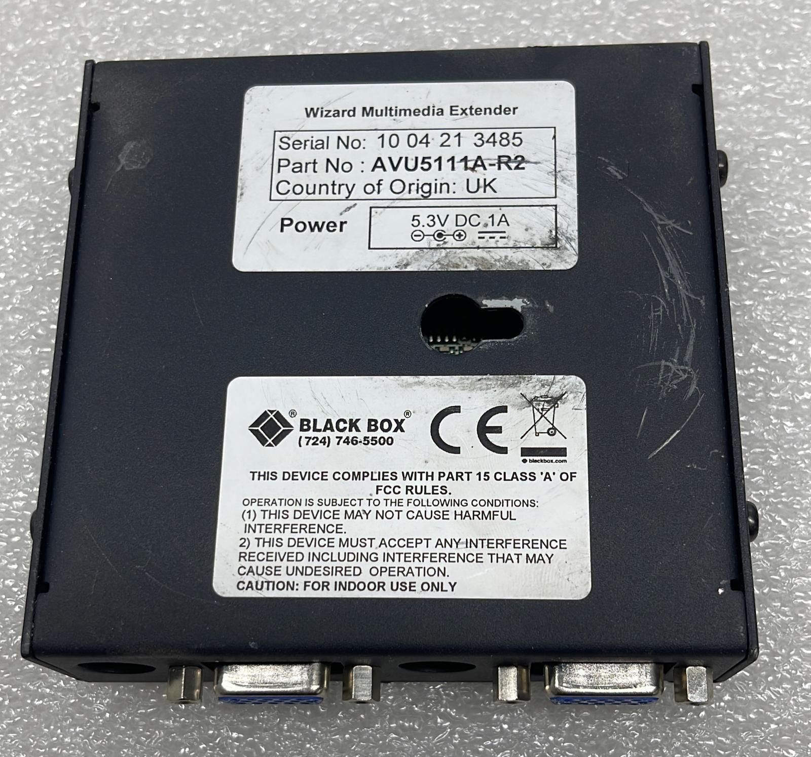 BLACKBOX AVU5111A-R2 Wizard Multimedia Extender