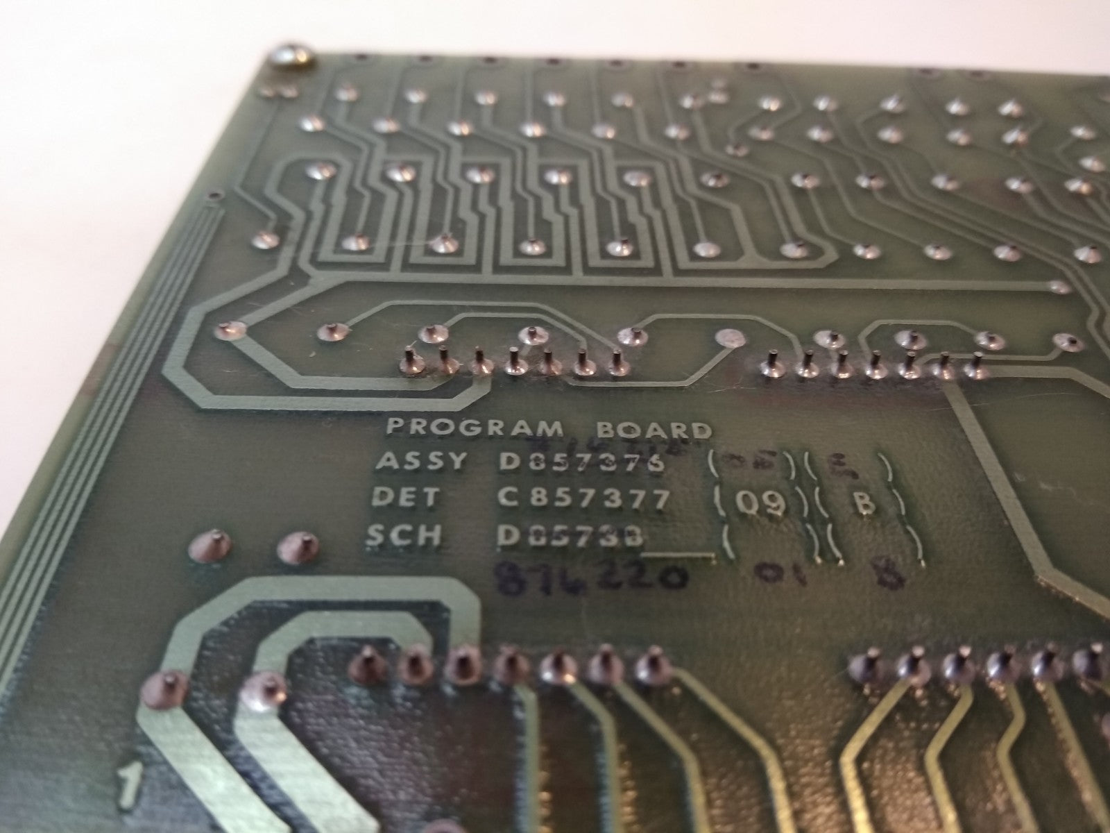 Varian Medical Systems D857376 Program Board Assy PCB