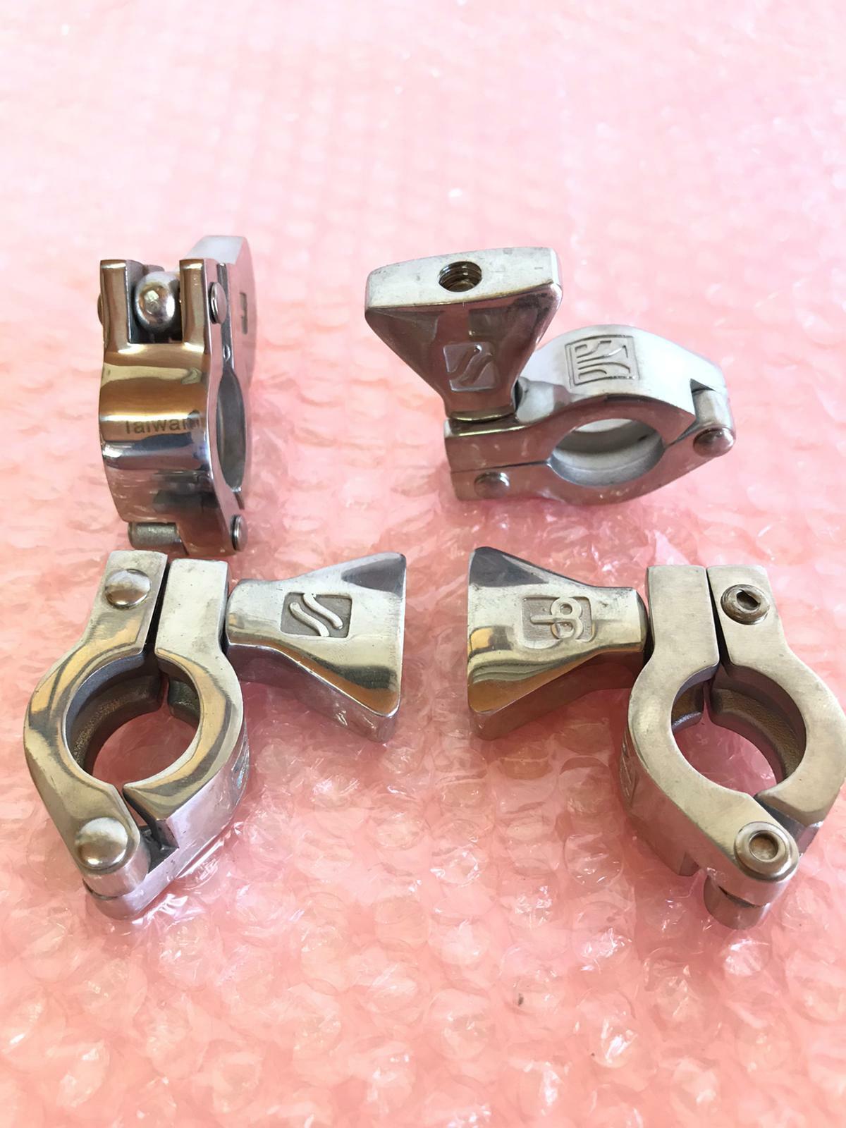 [LOT OF 4] 1" Clamps Tri Clamp Sanitary CB Made in Taiwan