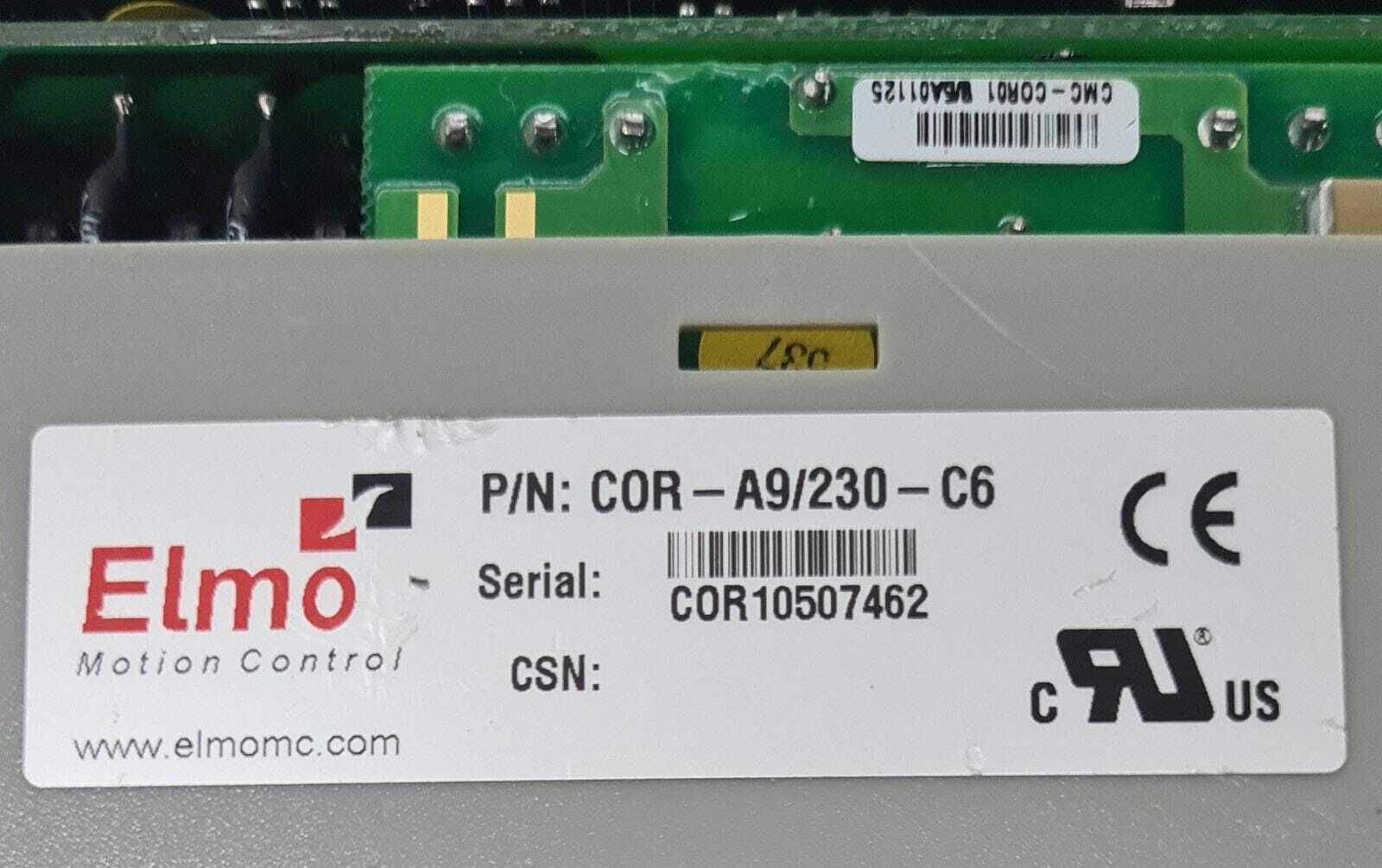 Elmo Motion Control COR-A9/230-C6 Servo Drive [FOR PARTS]