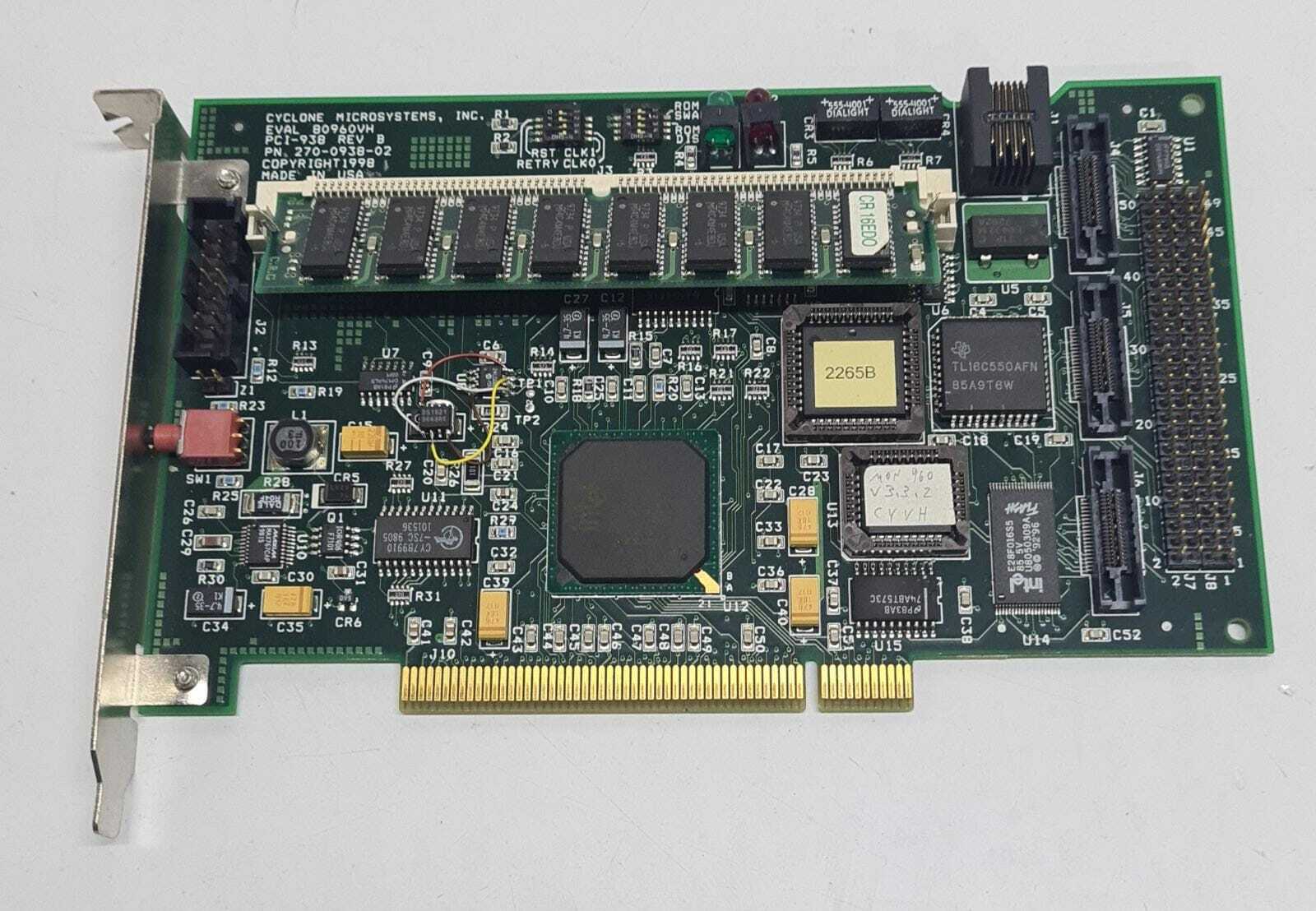 Cyclone Microsystems PCI-938 REV B 270-0938-02 Network Adapter Card W/ Memory