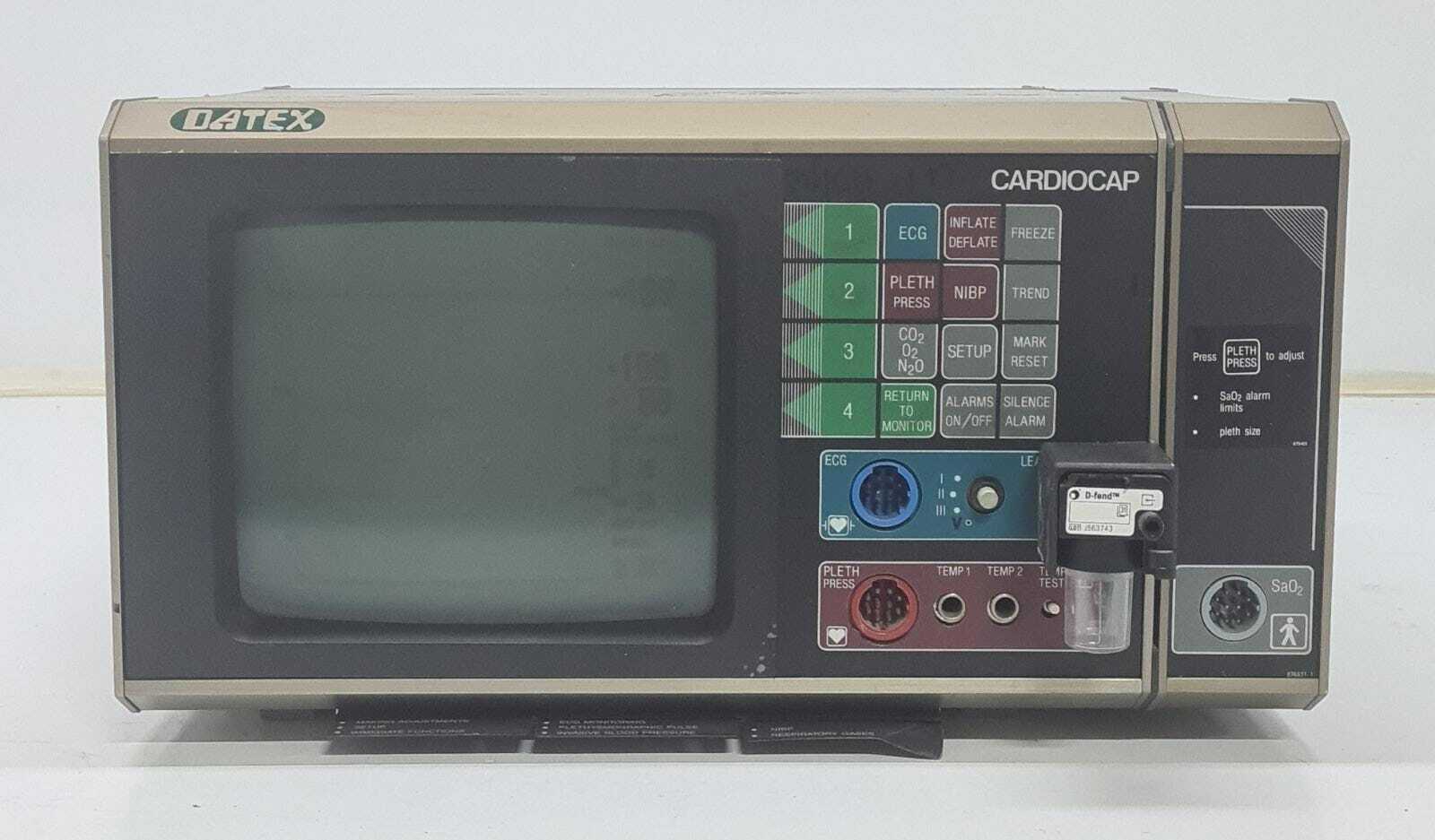 Datex Cardiocap COS-104-23-00 CC-104-23-02 Patient Monitor - FOR PARTS