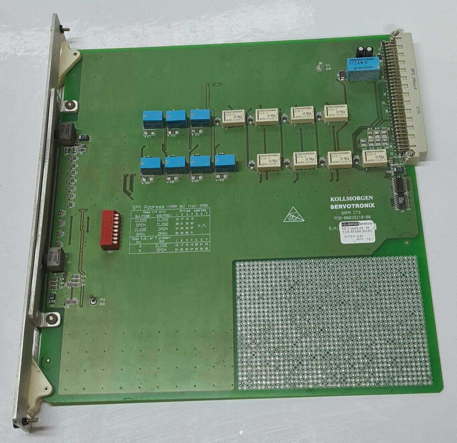 Kollmorgen Servotronix SRMM CTS RDS BASIC PRD- 00392100-00 PCB-00039210-00