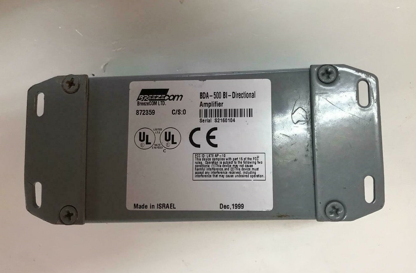 BREEZECOM BDA-500 BI-Directional Amplifier DC Power Injector