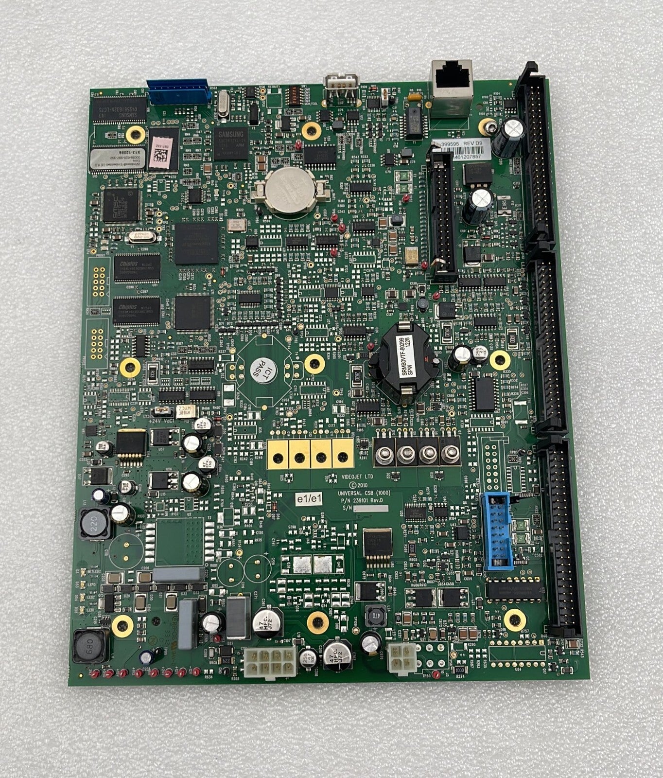 Videojet Universal CSB 239101 Rev D 399595 Rev D9 industrial control system board