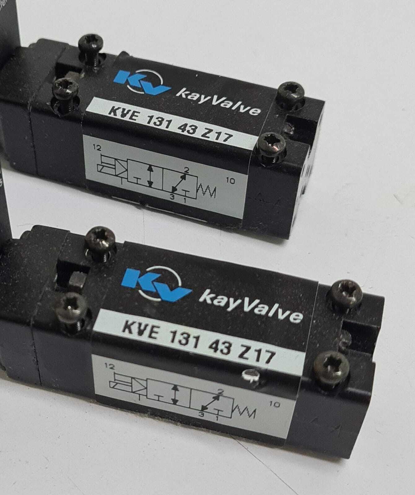 [LOT 2] KV KayValve KVE 131 43 Z17 W/ Fluid Systems Solenoid Valve 1-311P-011H0