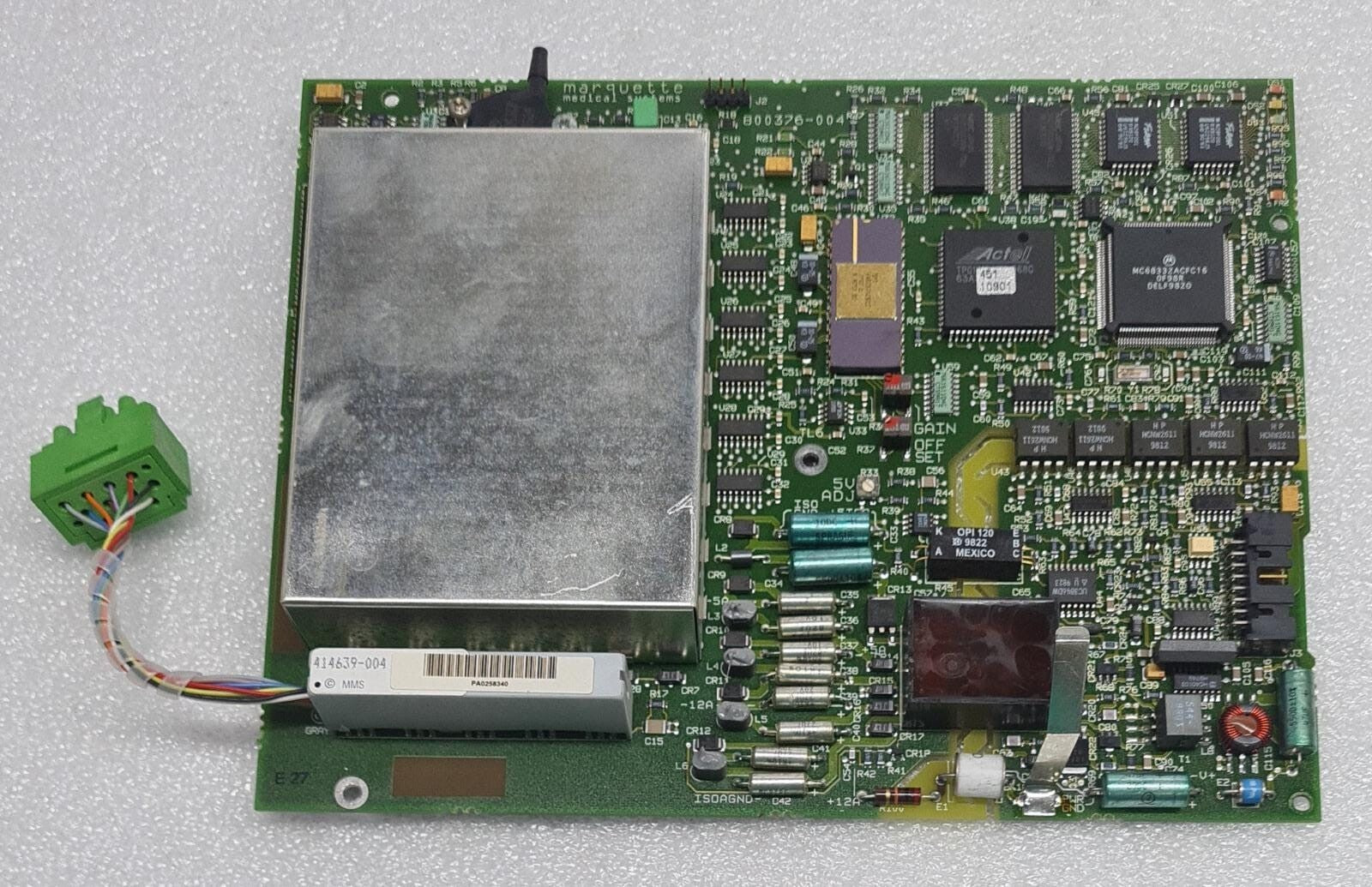 MARQUETTE ELECTRONICS 800376-004 800377-002 Control Board for GE Eagle 4000