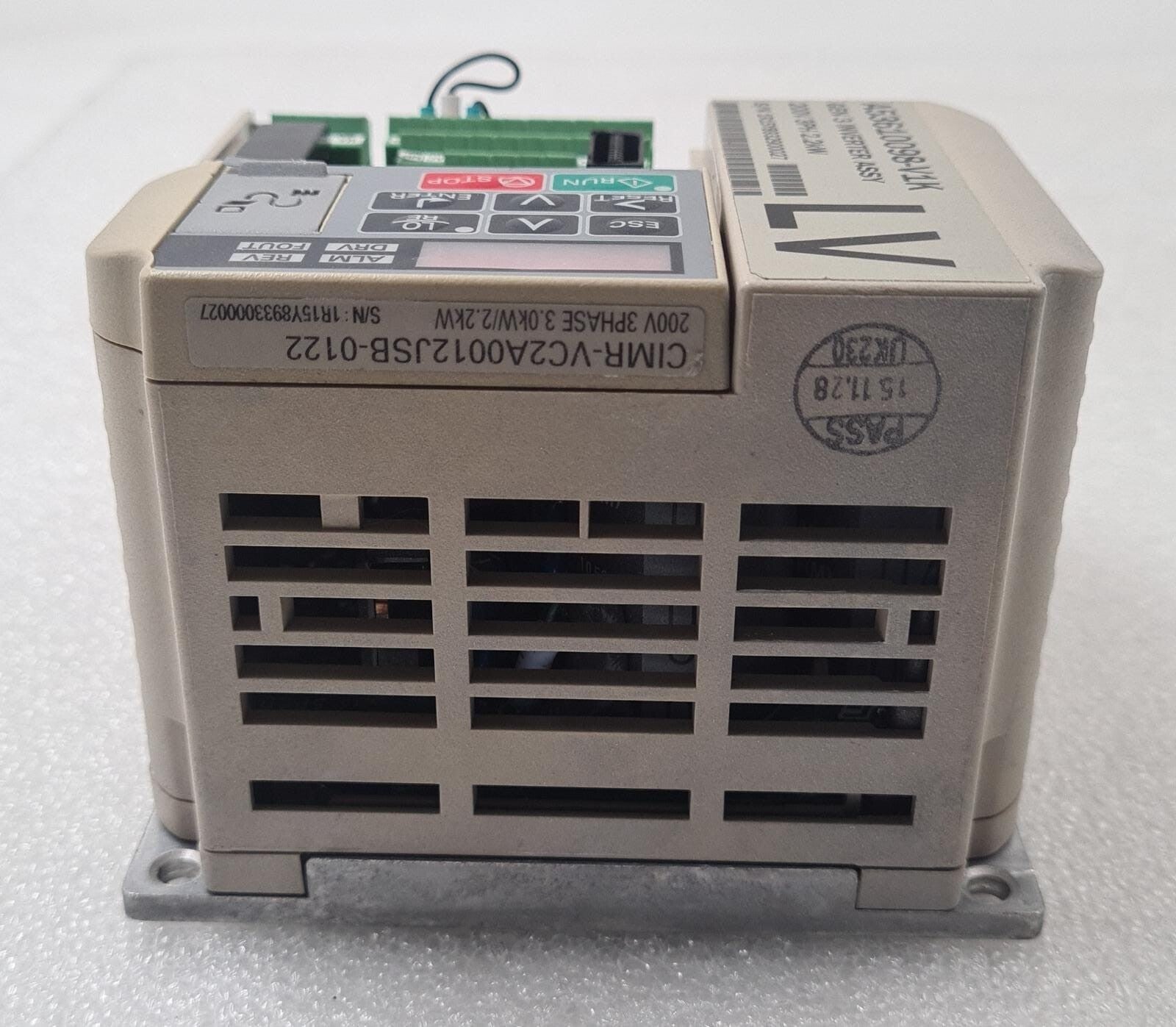 YASKAWA LV CIMR-VC2A0012JSB-0122 A53610098-V1K GEN3 INVERTER ASSY 200V 3PH 2.2kW