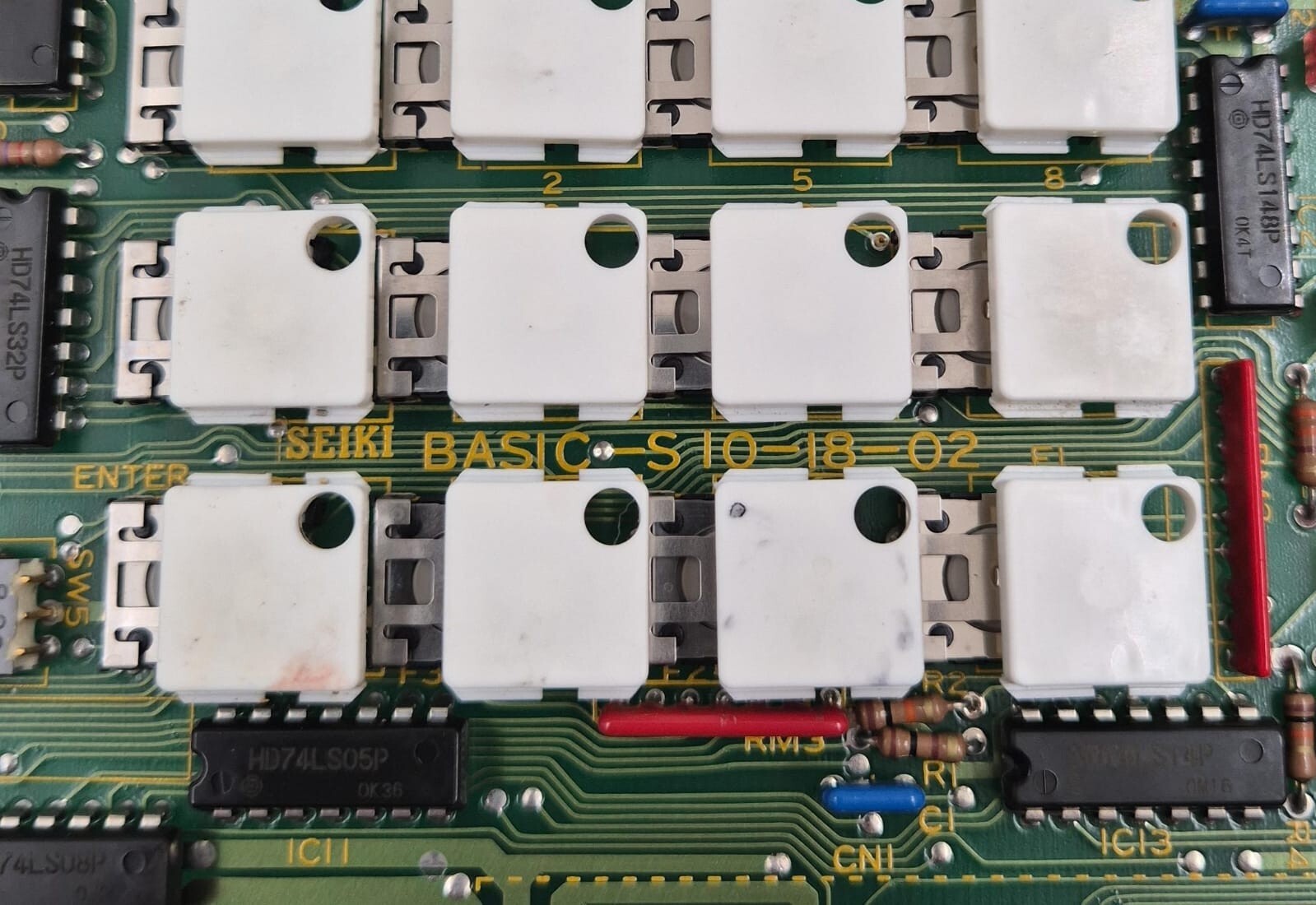SEIKI BASIC-S 10-18-02 Keyboard Panel Circuit Board for INTELLIGENT MODULE