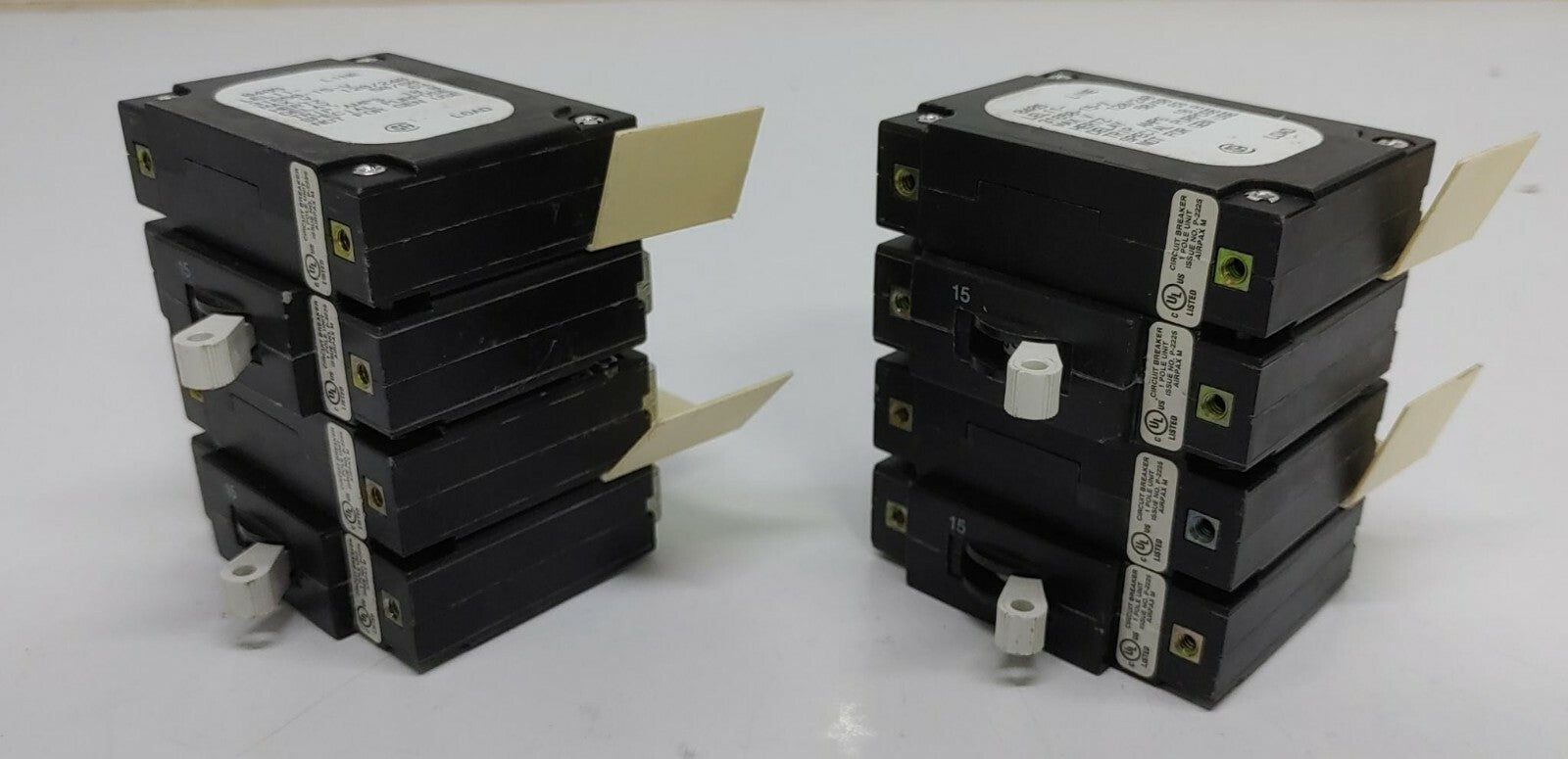 Airpax SP Circuit Breaker LEL11-31650-15-V 250V LINE 0507 [LOT OF 4]