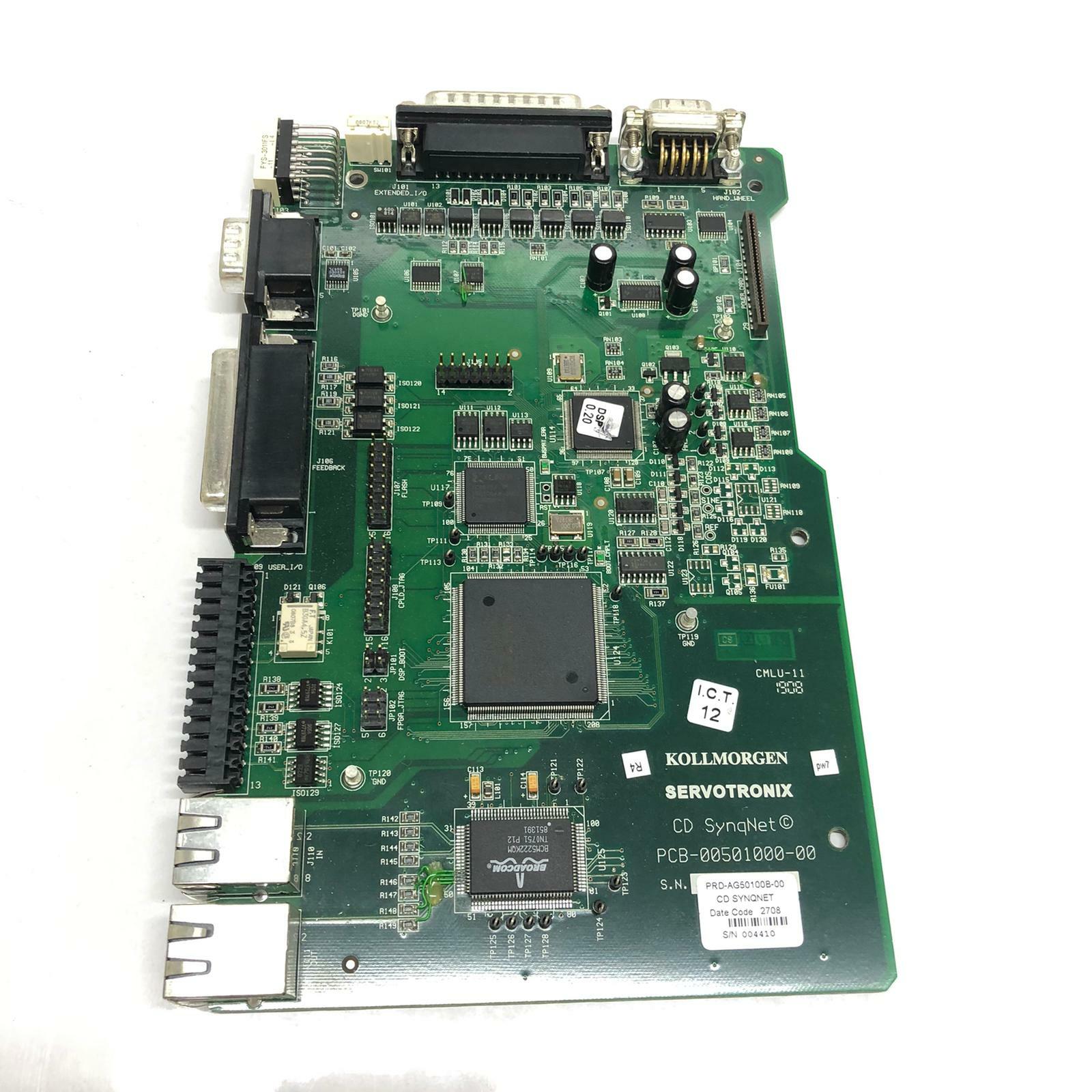 Kollmorgen Servotronix CD SYNQNET PRD-AG50100B-00 PCB-00501000-00