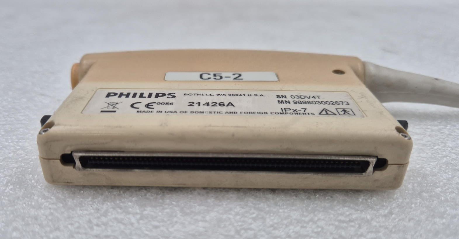 Philips C5-2 Curved Array Ultrasound Transducer Probe 453561173202 *AS-IS*